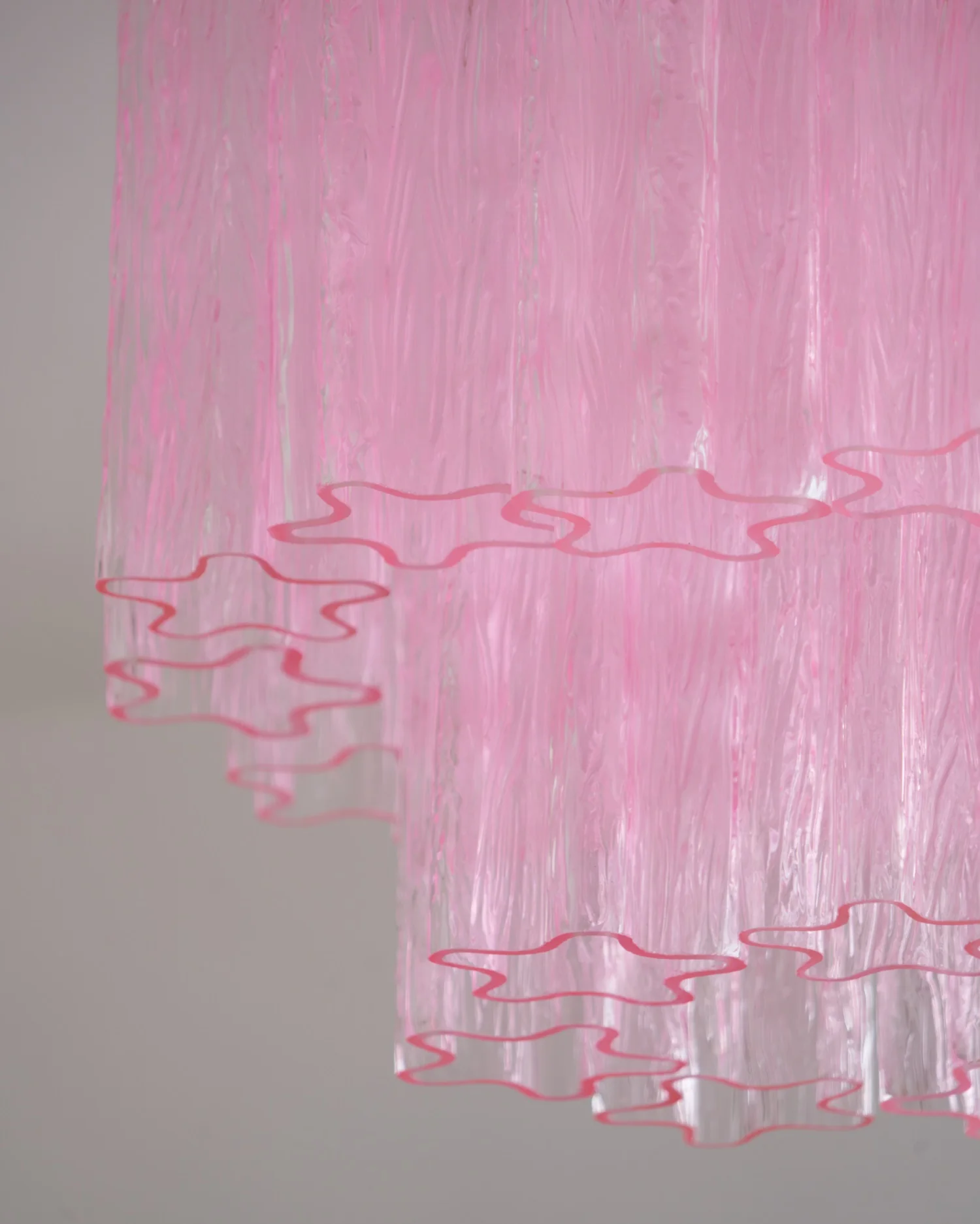 Fiora Pink Murano Glass Ceiling Lamp - Image 13