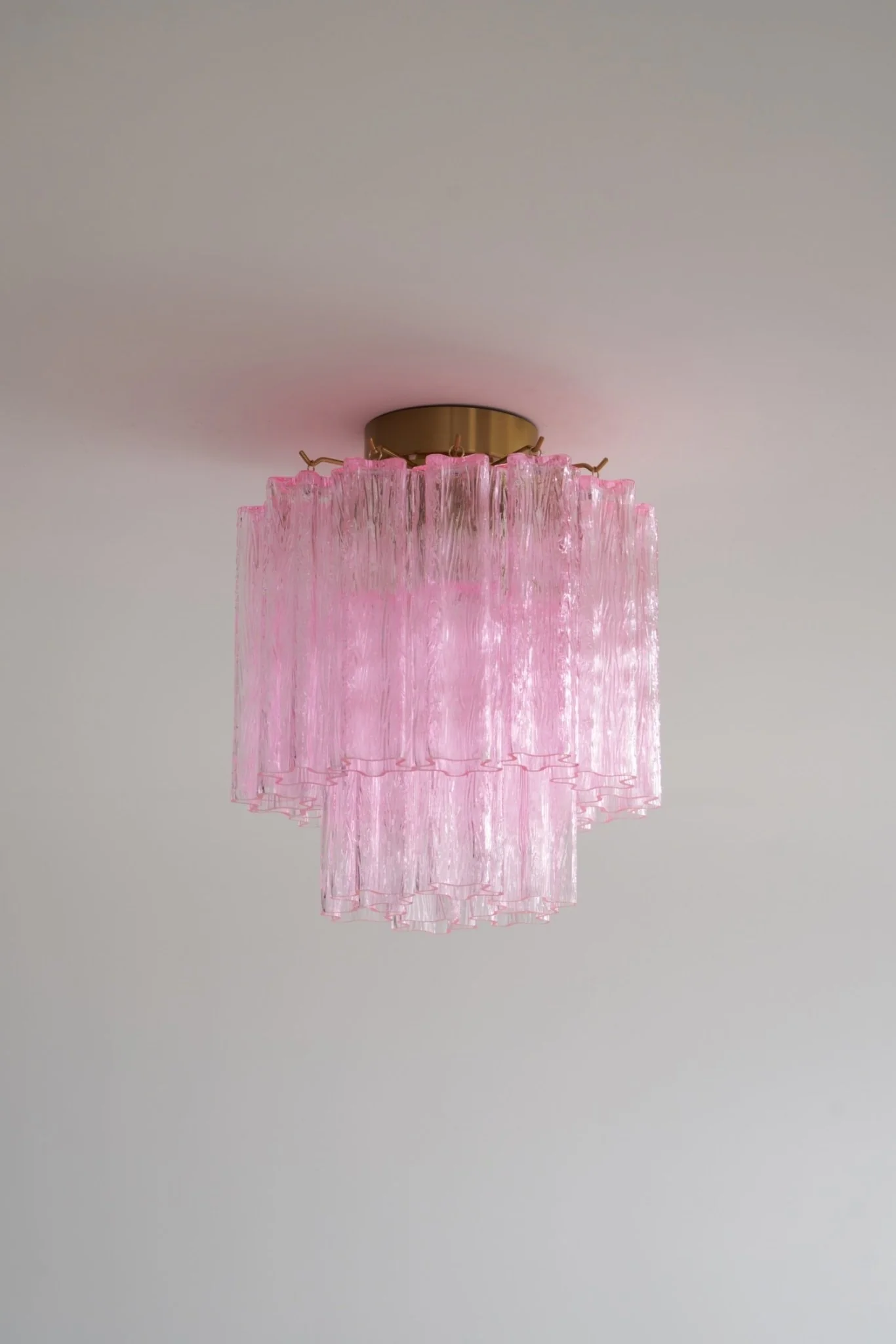 Fiora Pink Murano Glass Ceiling Lamp - Image 14