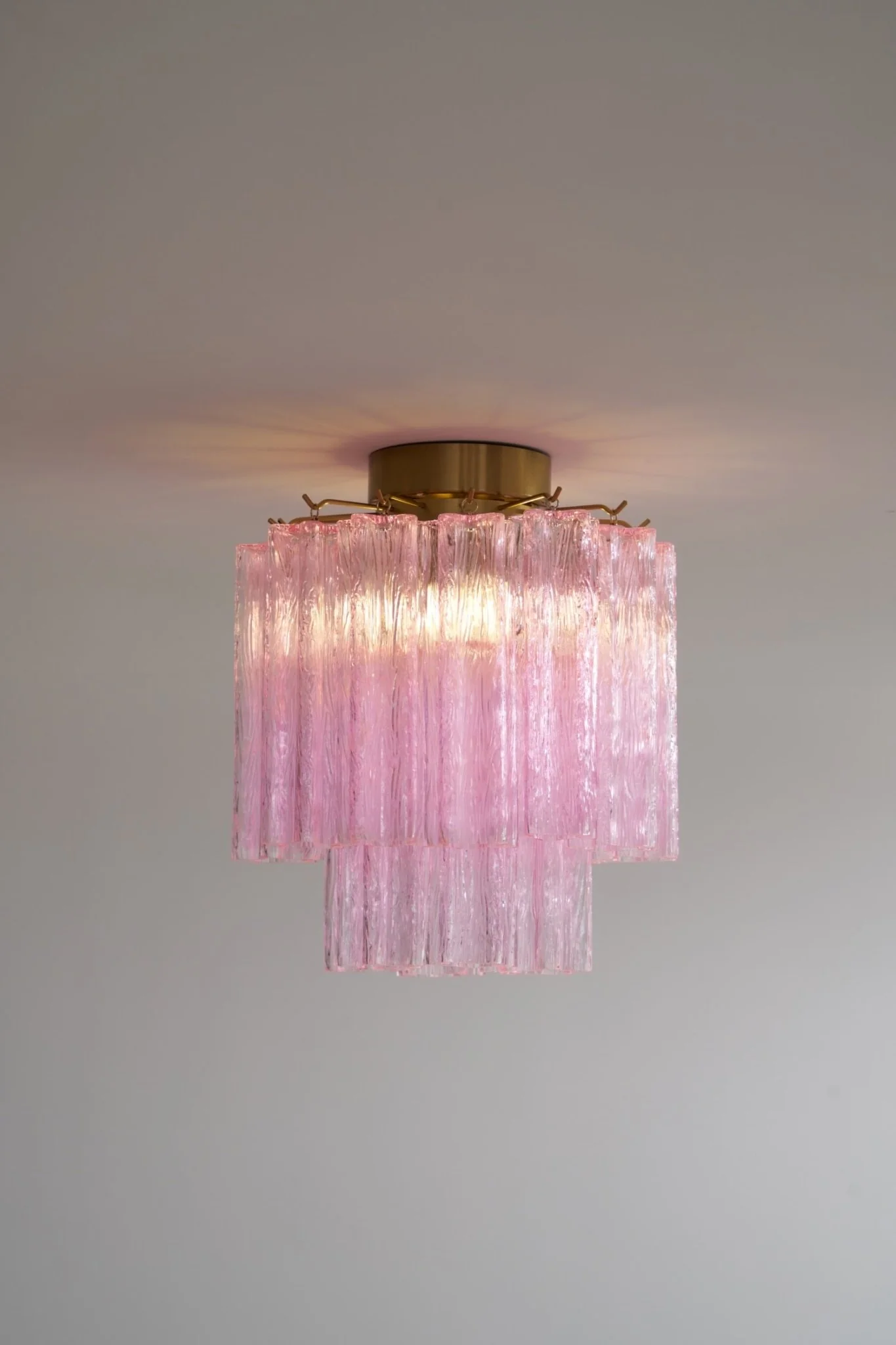 Fiora Pink Murano Glass Ceiling Lamp - Image 16