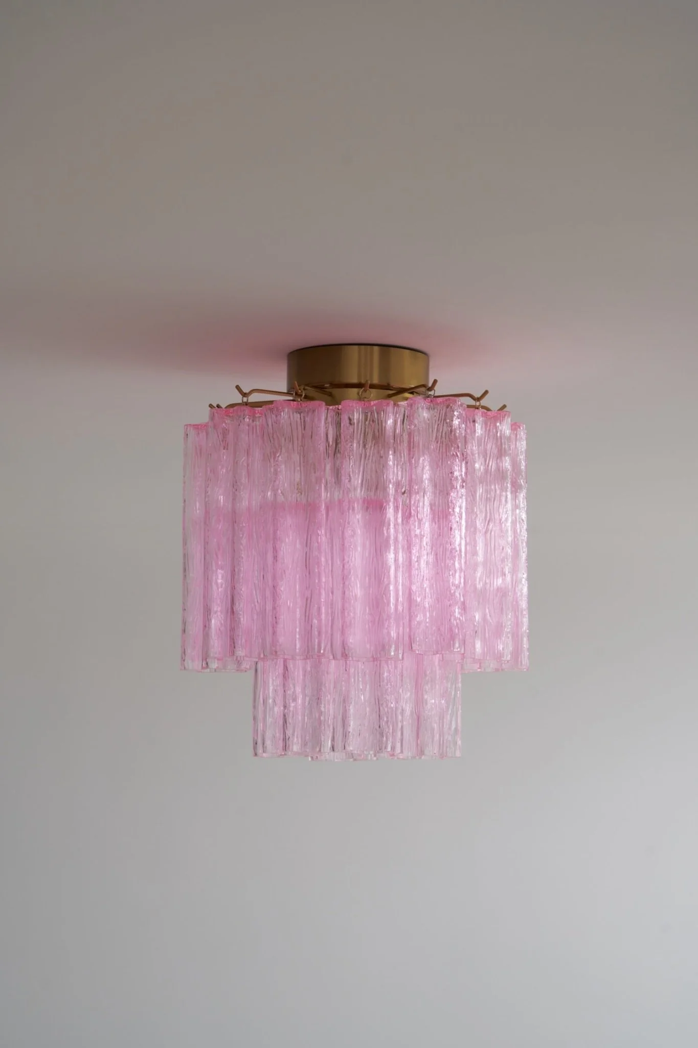 Fiora Pink Murano Glass Ceiling Lamp - Image 17