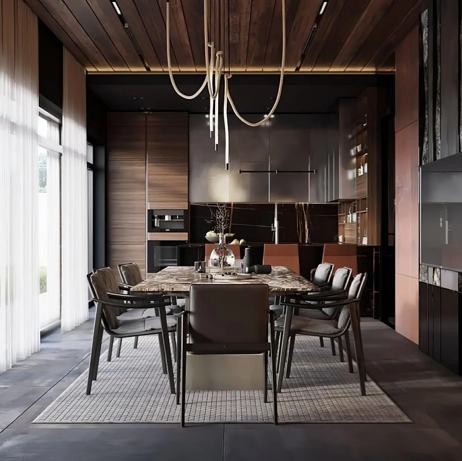Flexible Curve Pendant Lamp - Image 47