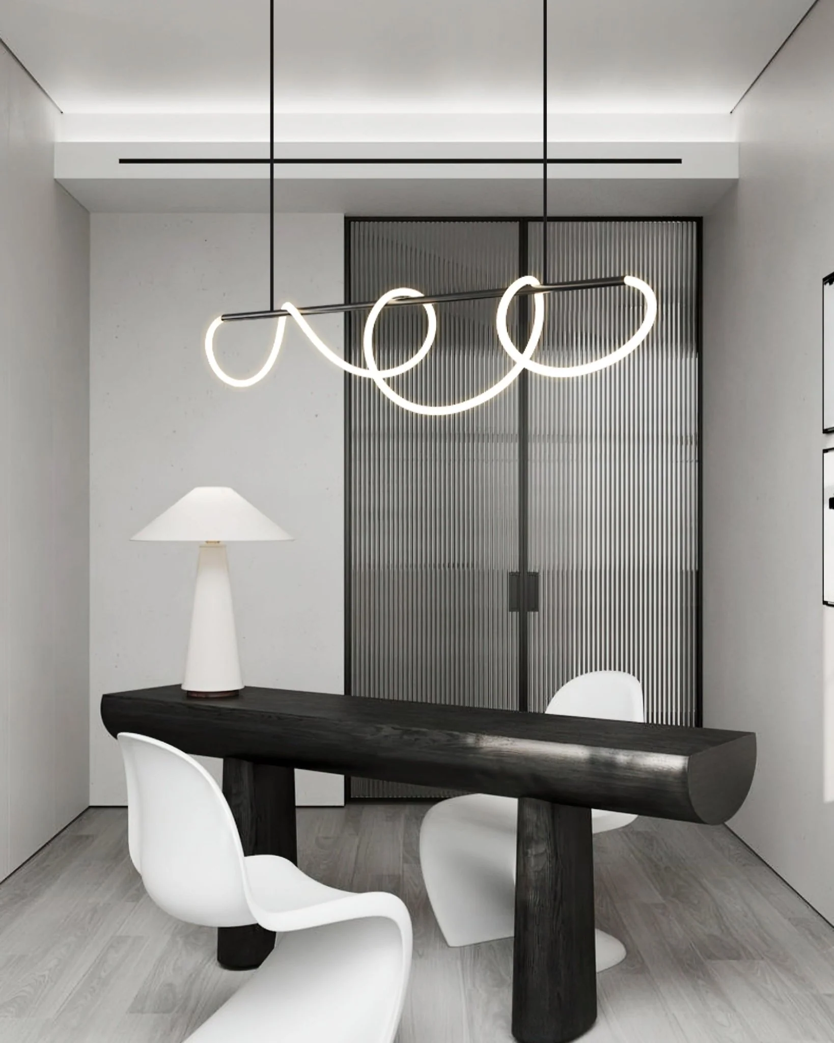 Flexible Linear Curve Chandelier - Image 13
