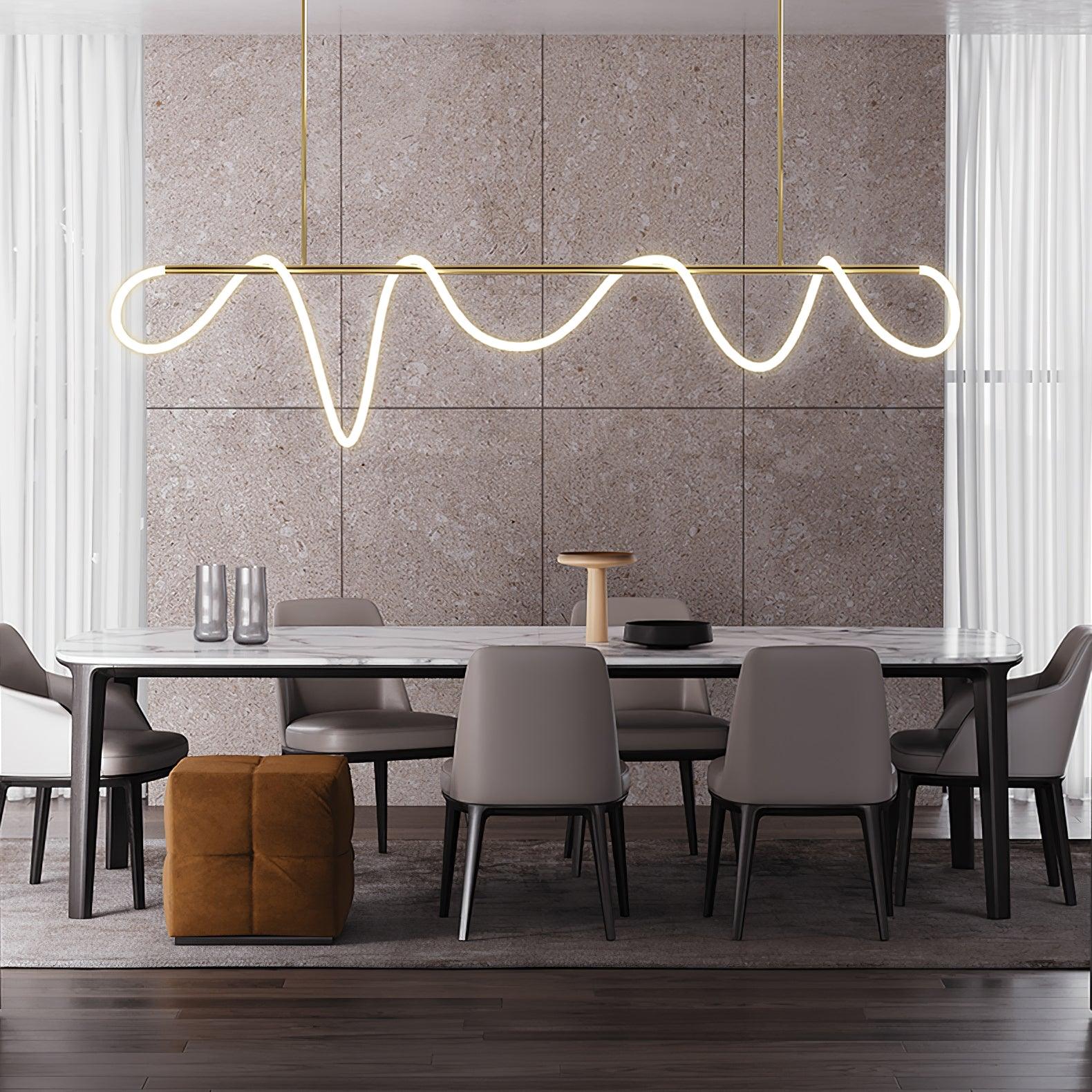 Flexible Linear Curve Chandelier - Image 5