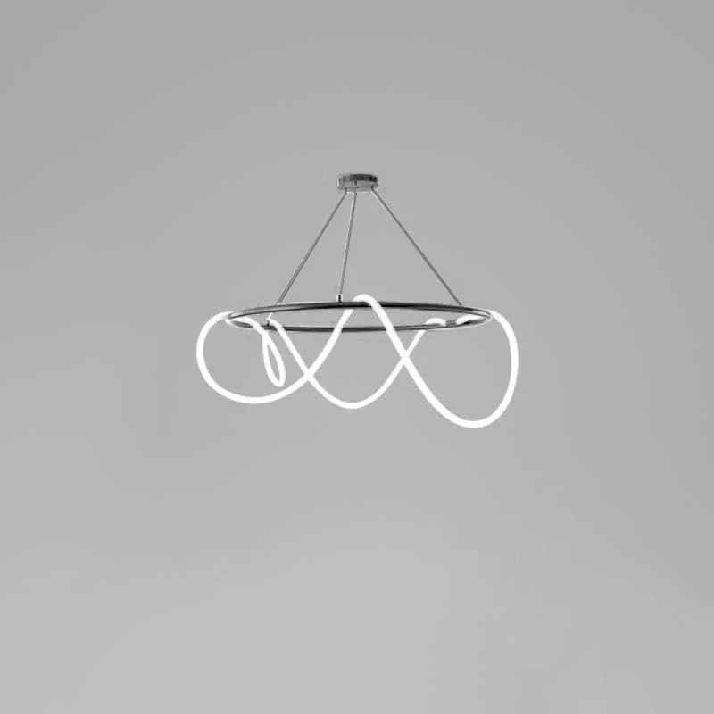 Flexible Linear Curve Chandelier - Image 62