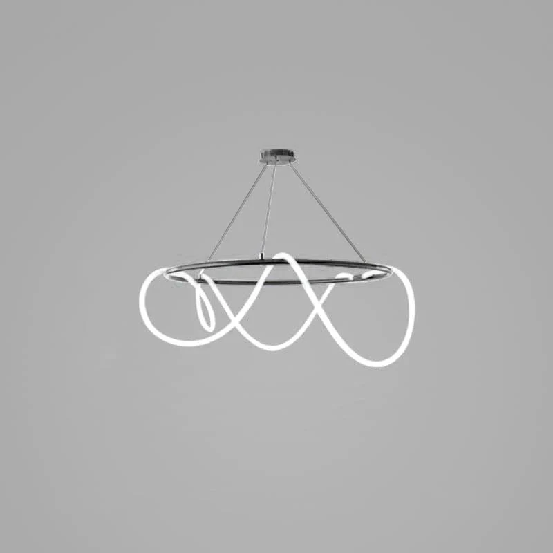 Flexible Linear Curve Chandelier - Image 64