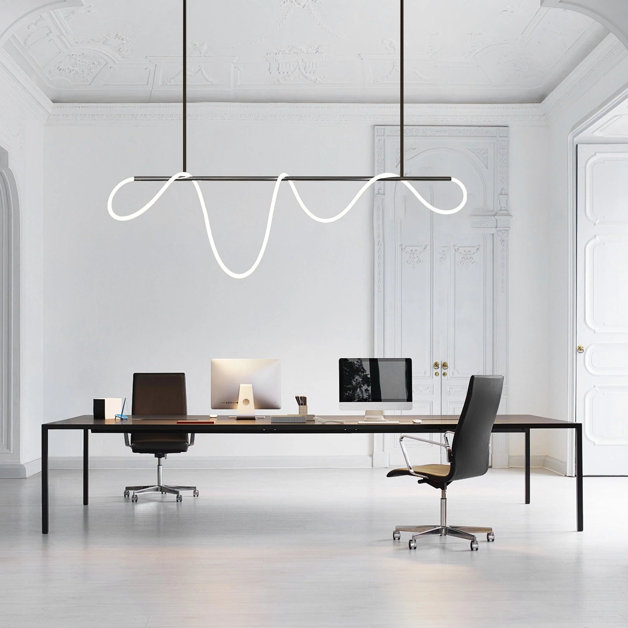 Flexible Linear Curve Chandelier - Image 7