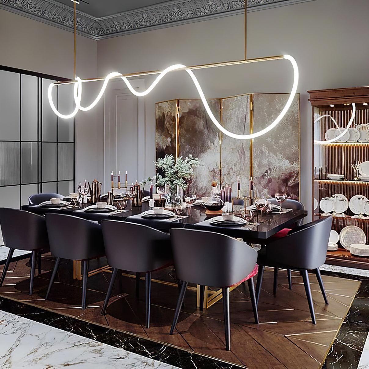 Flexible Linear Curve Chandelier - Image 8