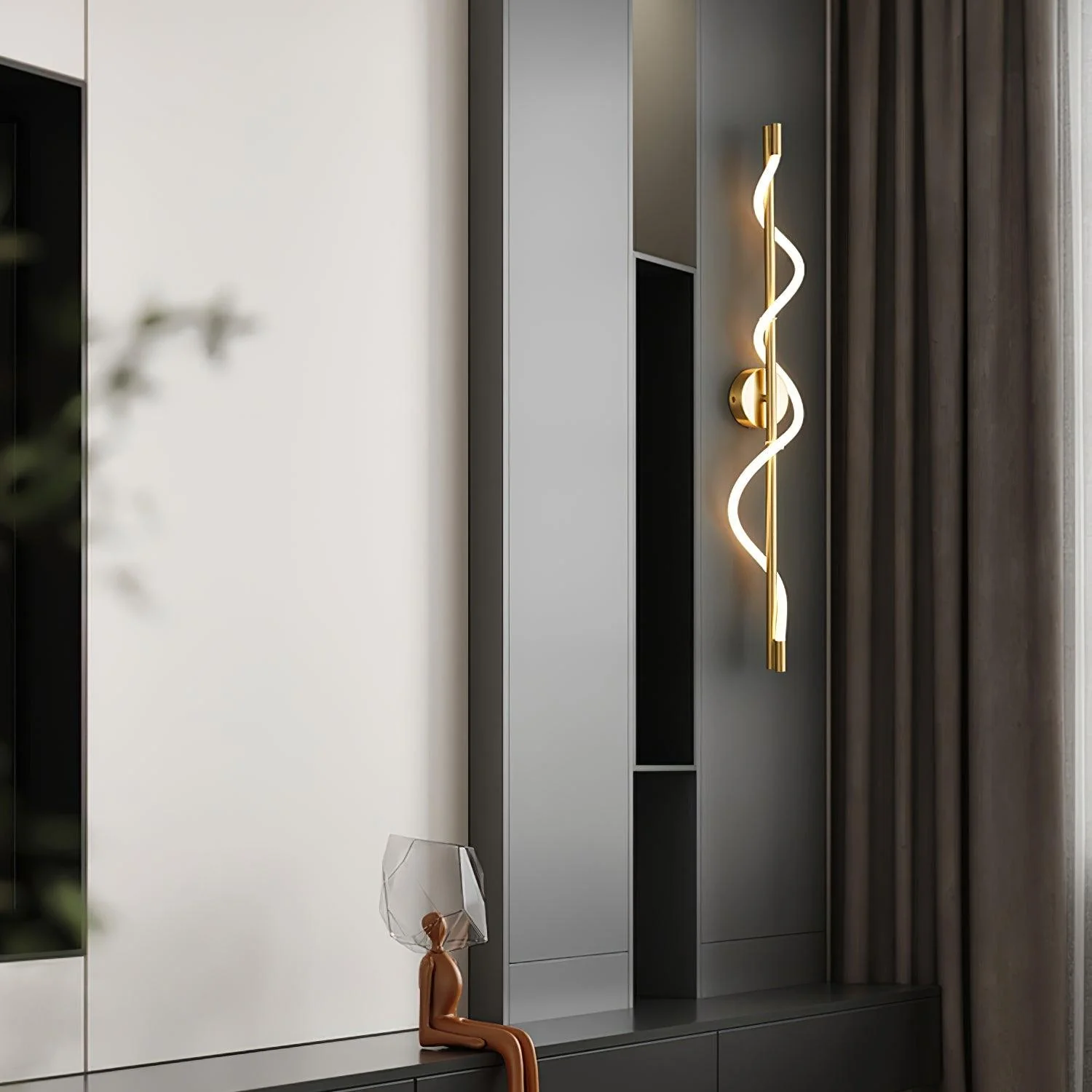 Flexible Linear Curve Wall Lamp - Image 33