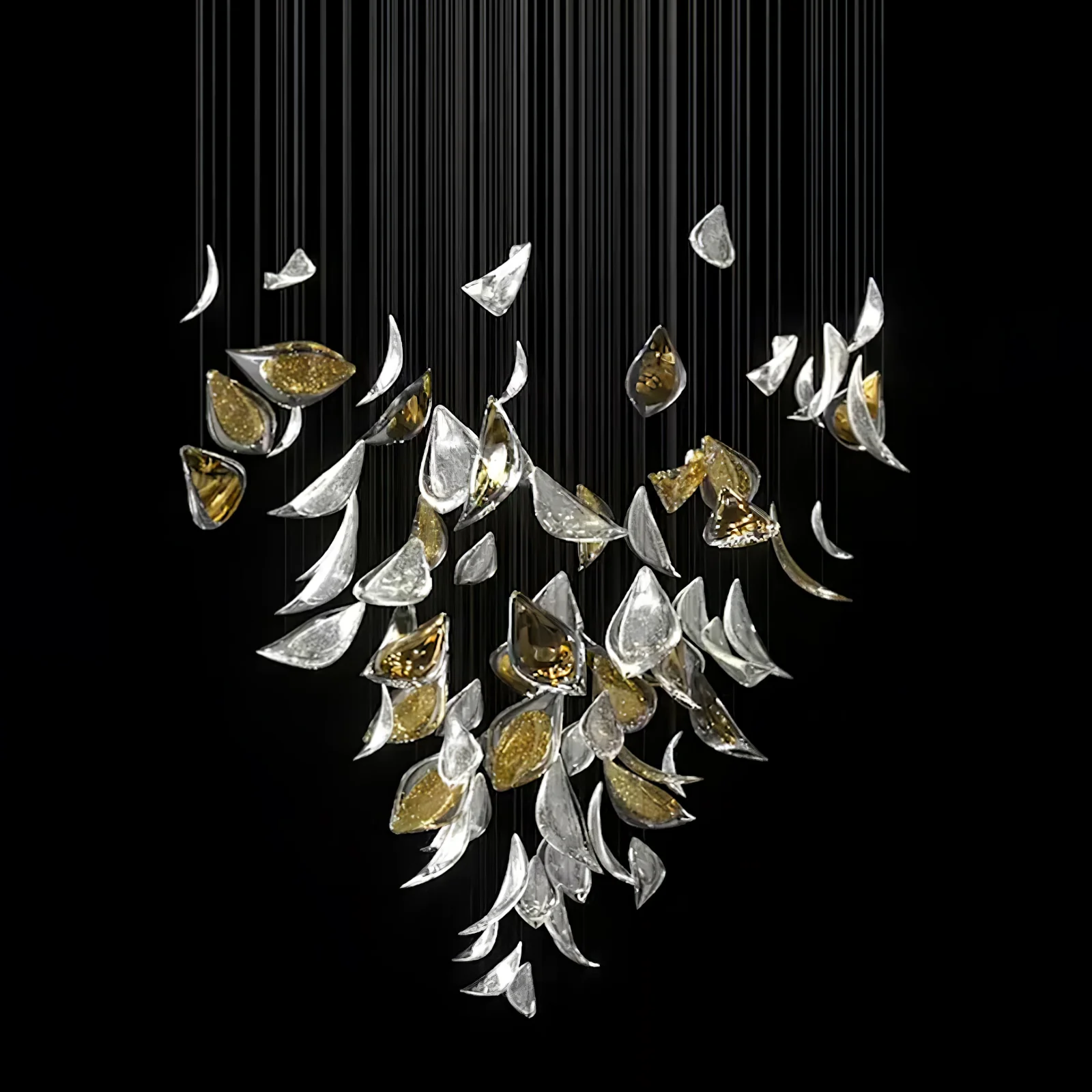 Floating Leaves Chandelier - Image 11
