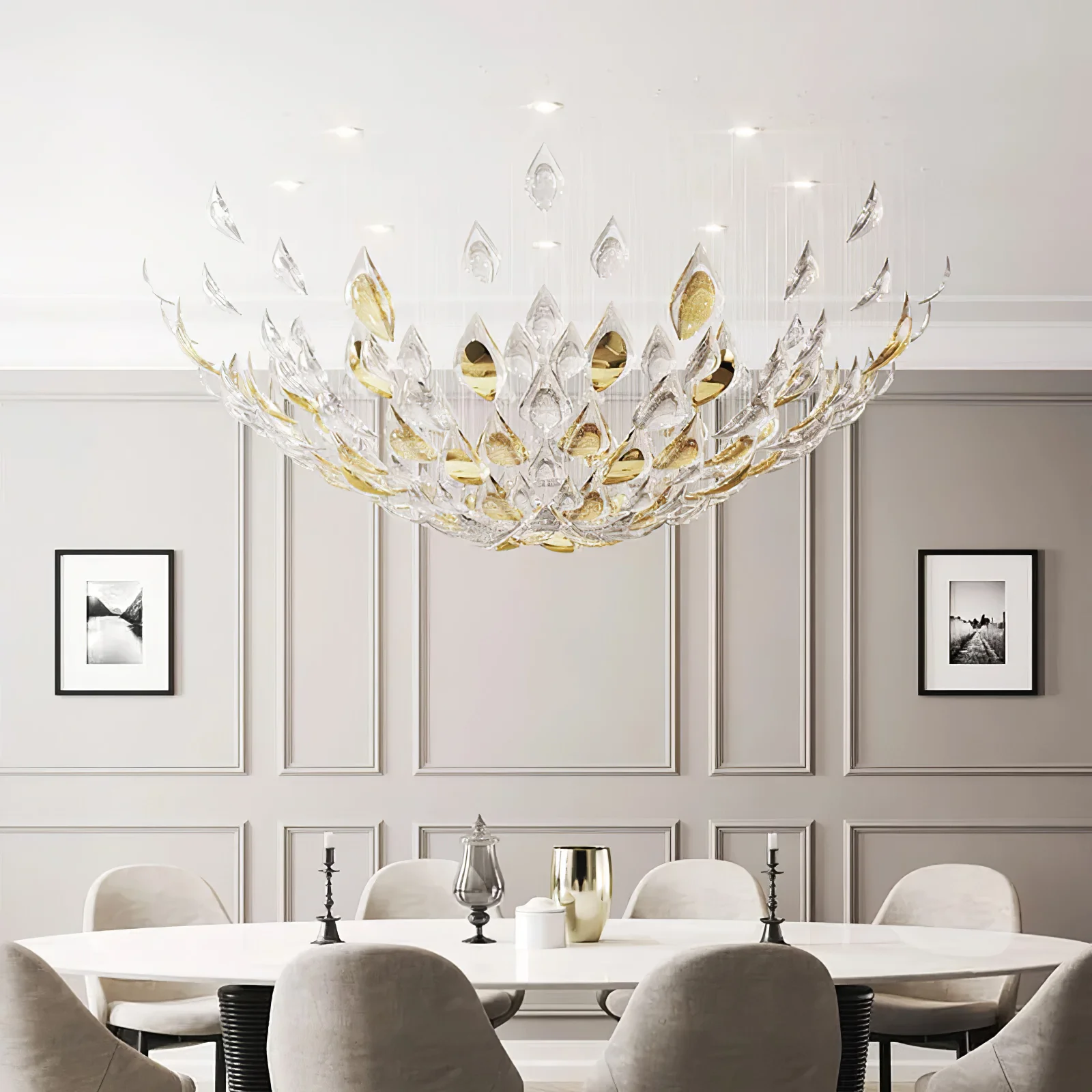 Floating Leaves Chandelier - Image 13