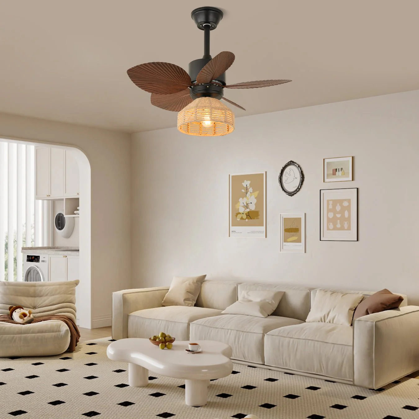 Flora Ceiling Fan Light - Image 3