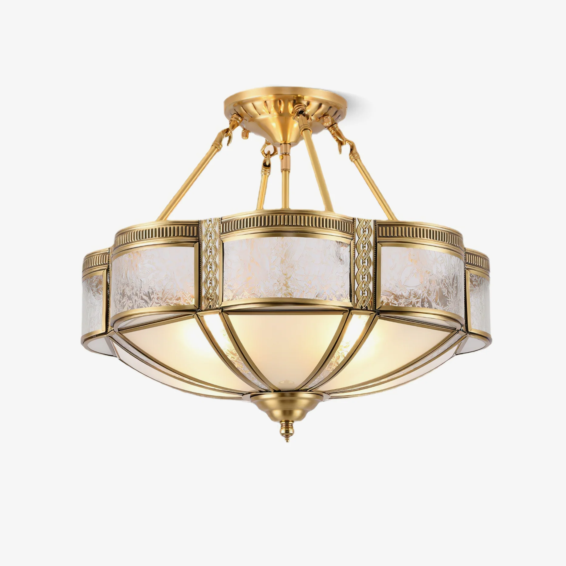 Floral Brass Ceiling Lamp - Image 22