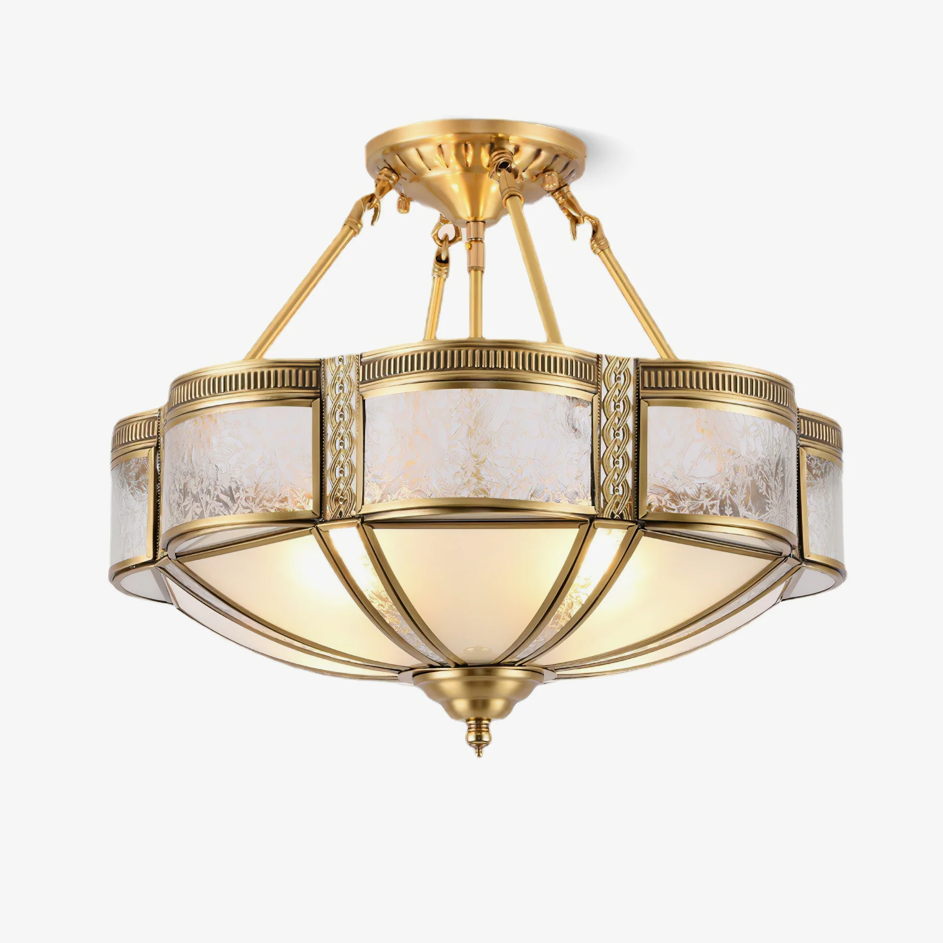 Floral Brass Ceiling Lamp - Image 23