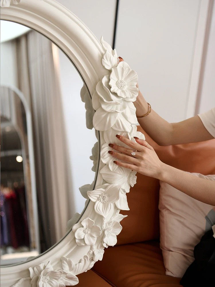 Floral Carve Vanity Mirror - Image 14