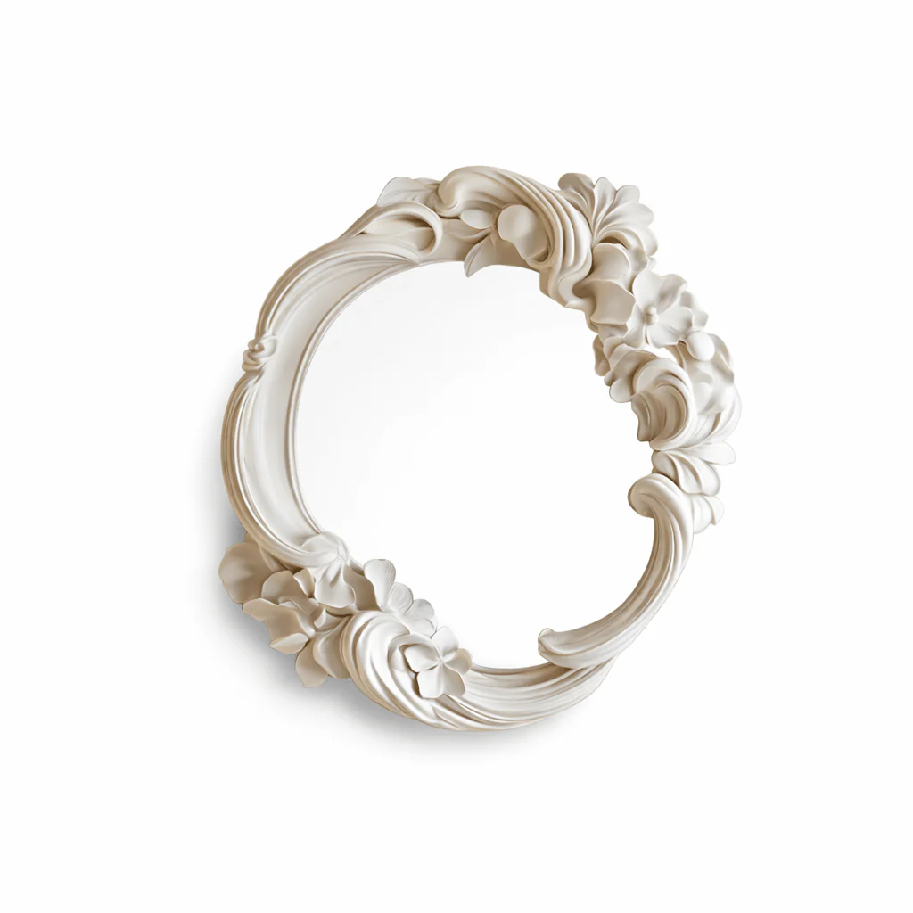 Floral Carve Vanity Mirror - Image 4