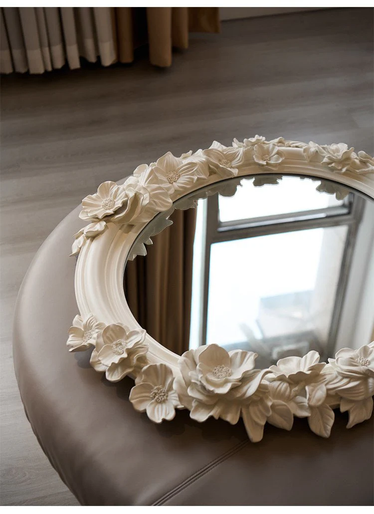 Floral Carve Vanity Mirror - Image 8