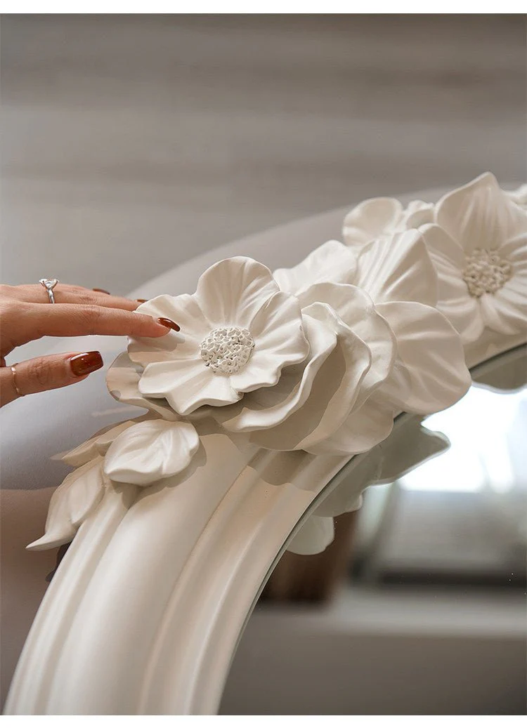 Floral Carve Vanity Mirror - Image 9
