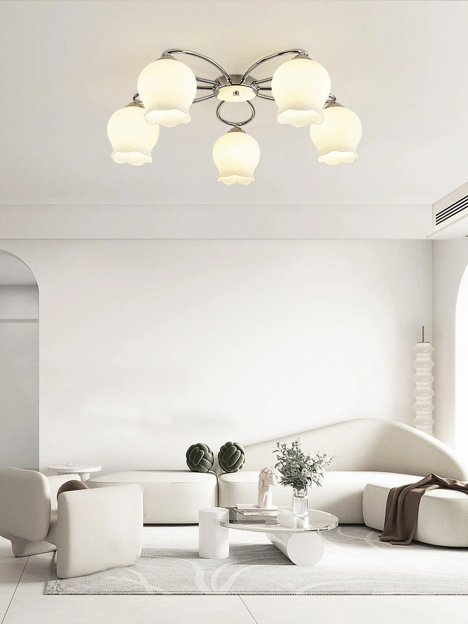 Floral Glass Ceiling Lamp - Image 8