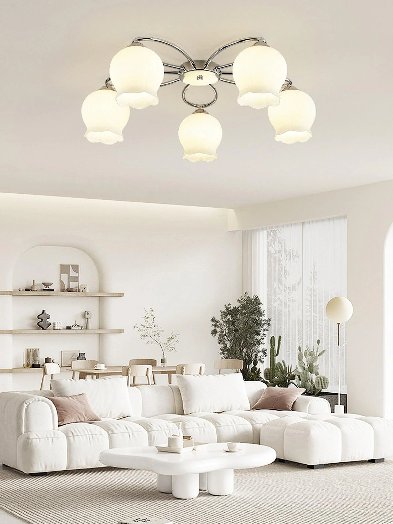 Floral Glass Ceiling Lamp - Image 9