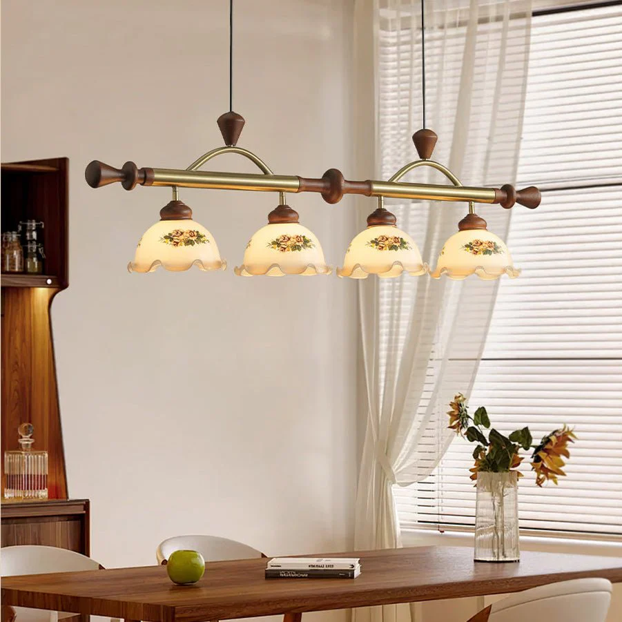 Floral Patterned Multi Pendant Light - Image 12