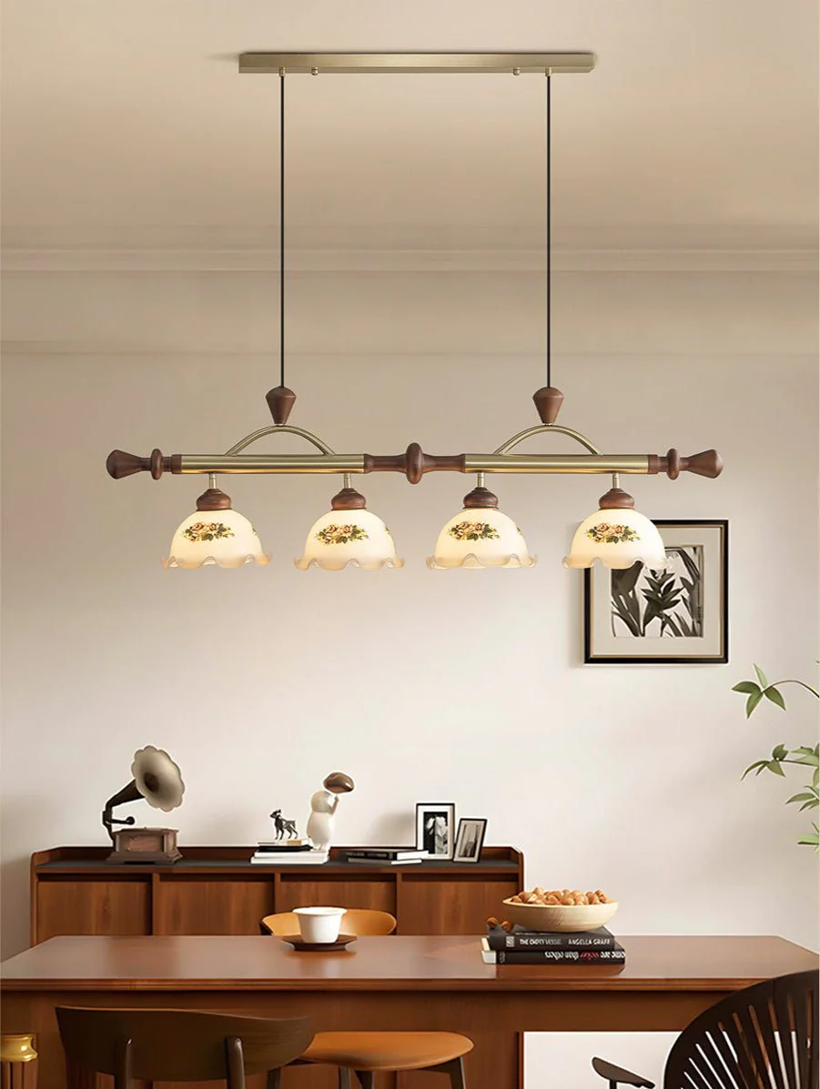 Floral Patterned Multi Pendant Light - Image 3