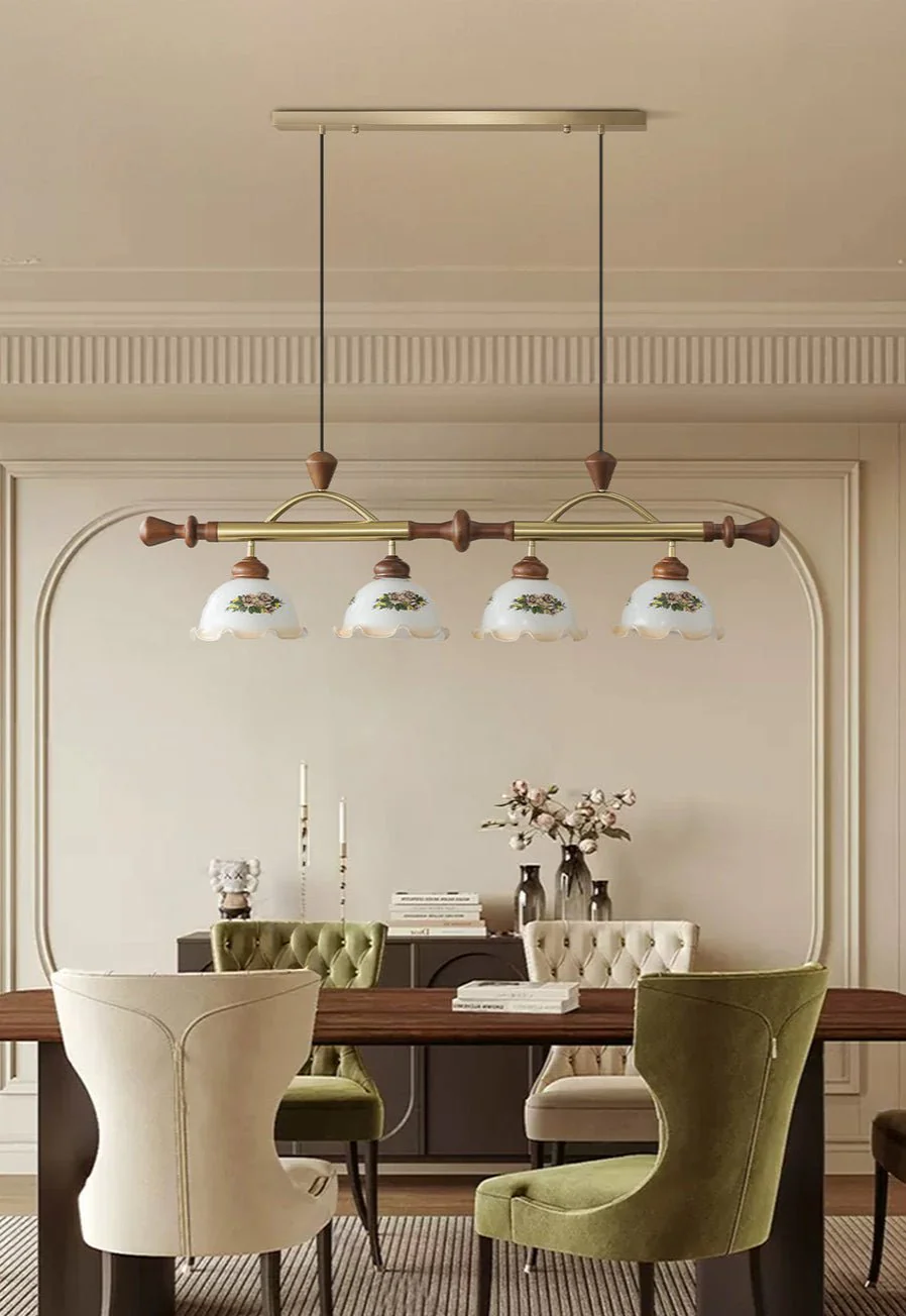 Floral Patterned Multi Pendant Light - Image 5