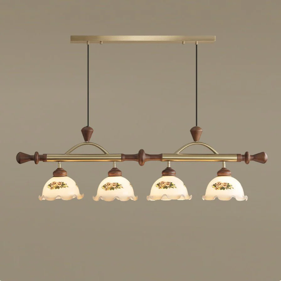 Floral Patterned Multi Pendant Light - Image 9