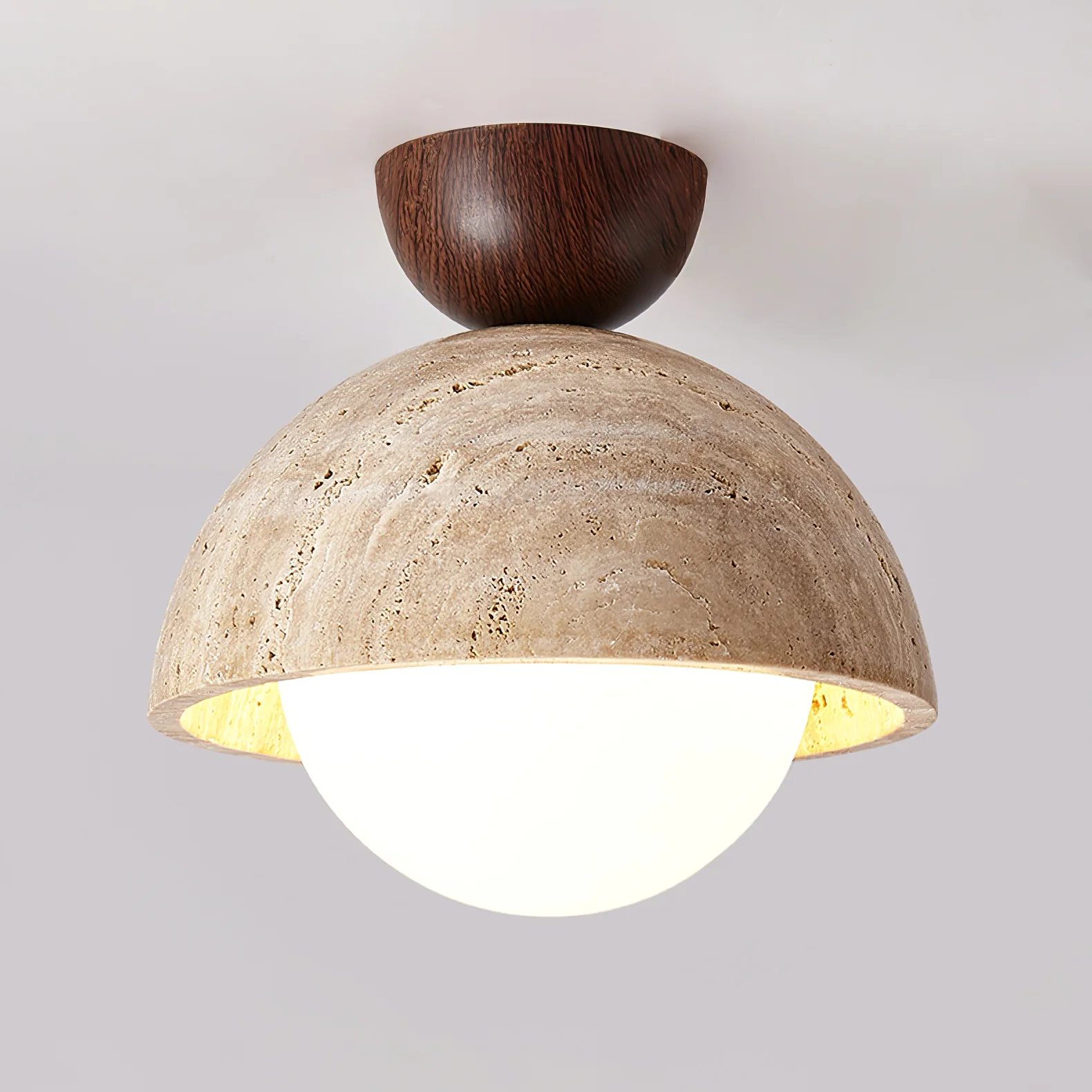 Flore Travertine Bud Ceiling Light - Image 13