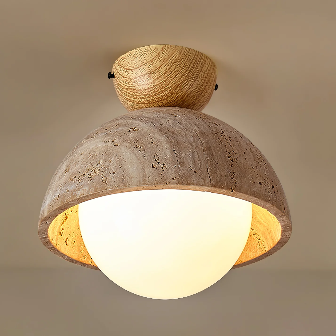 Flore Travertine Bud Ceiling Light - Image 23