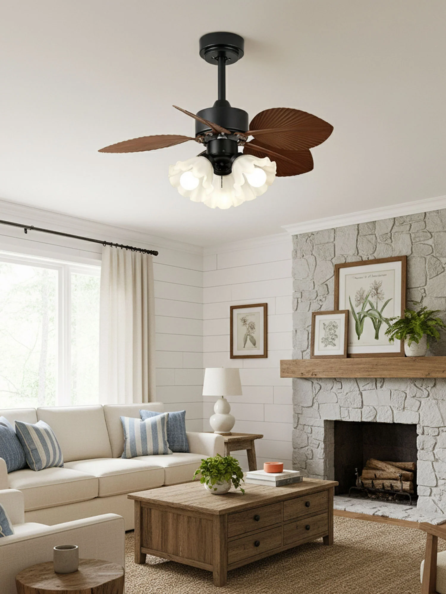 Floriva Leaf Ceiling Fan Light - Image 6