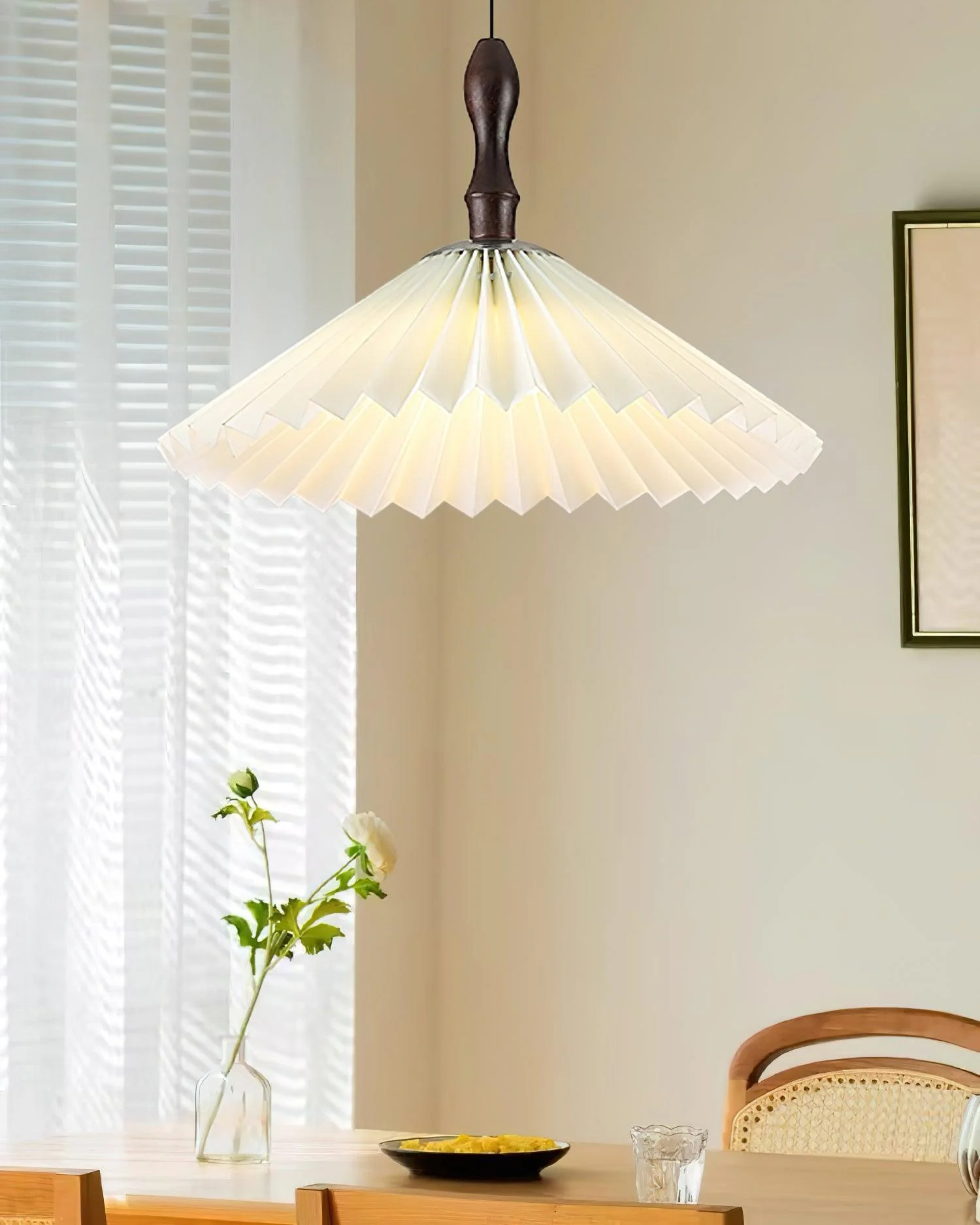 Flower Paper Pendant Lamp - Image 7