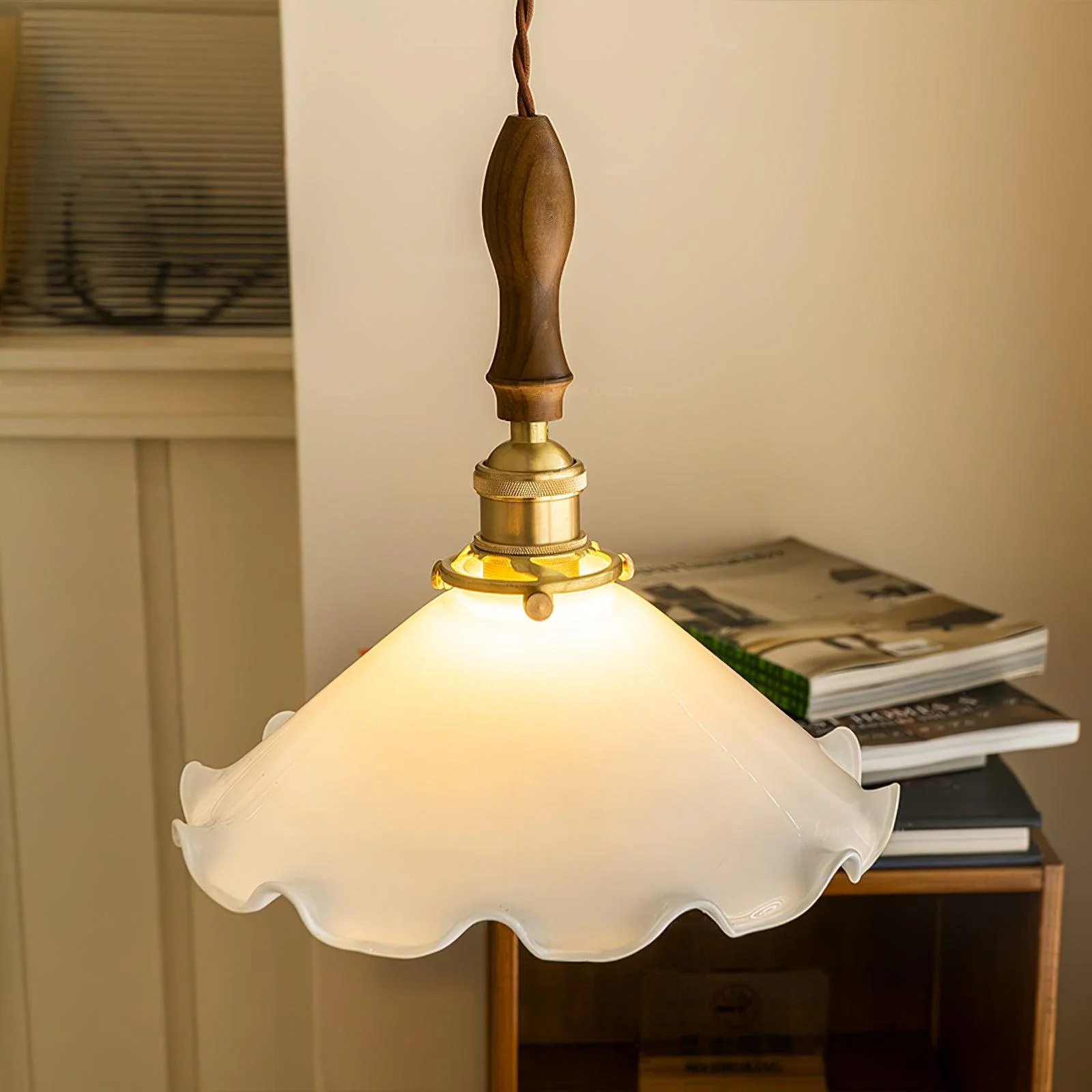Flower Petals Swag Pendant Lamp - Image 12