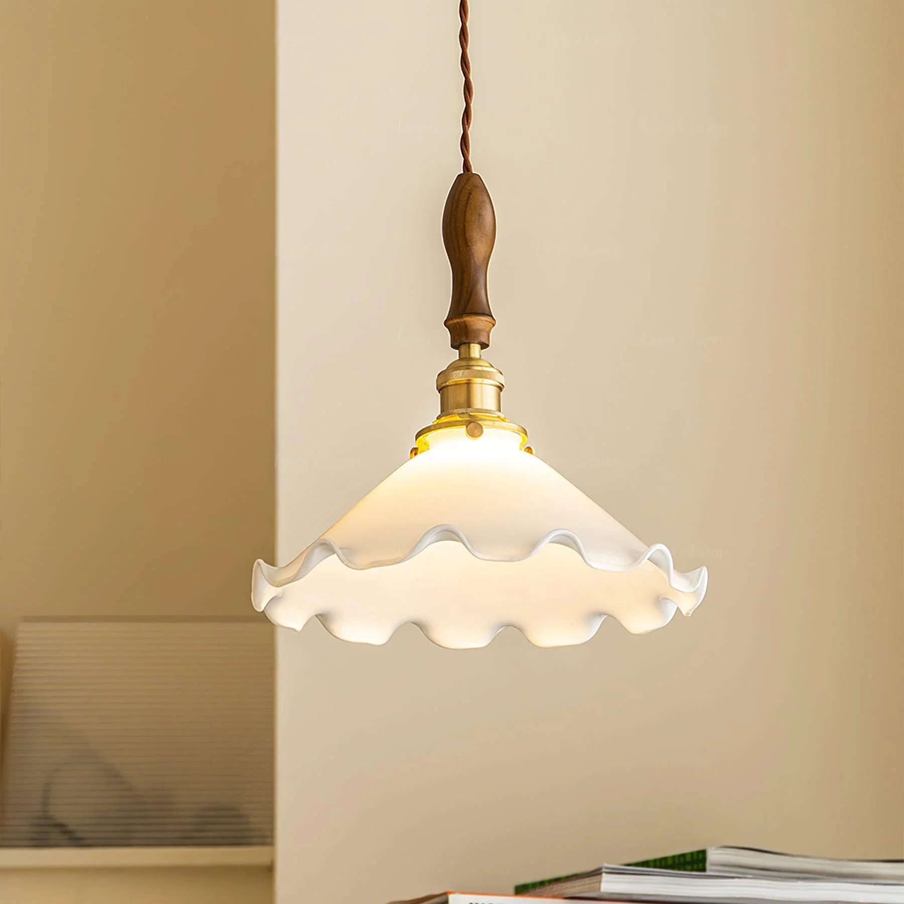 Flower Petals Swag Pendant Lamp - Image 2