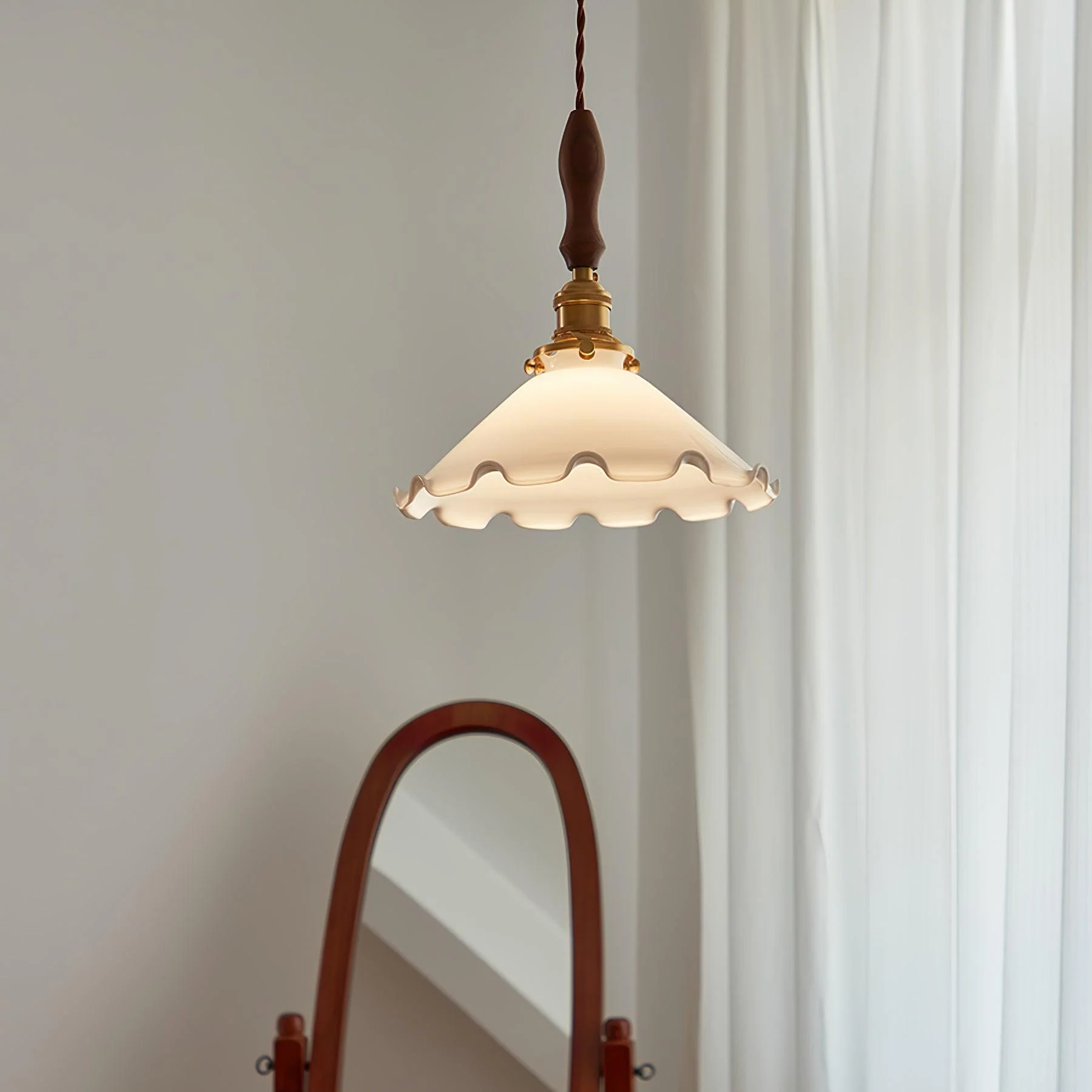 Flower Petals Swag Pendant Lamp - Image 20