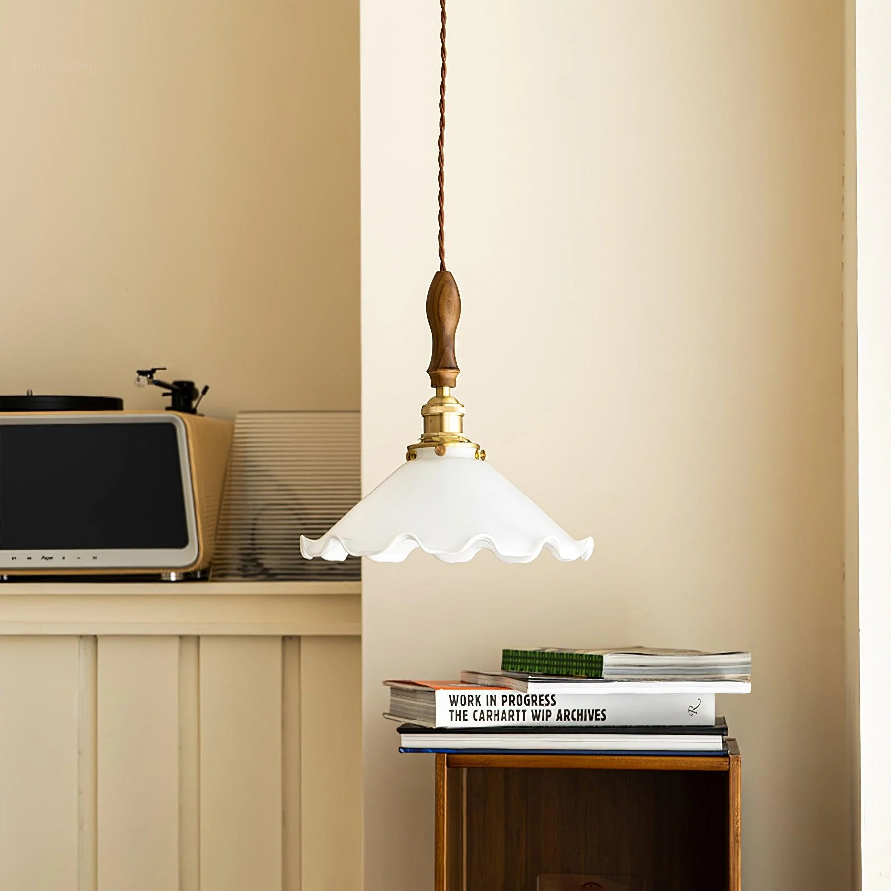 Flower Petals Swag Pendant Lamp - Image 4