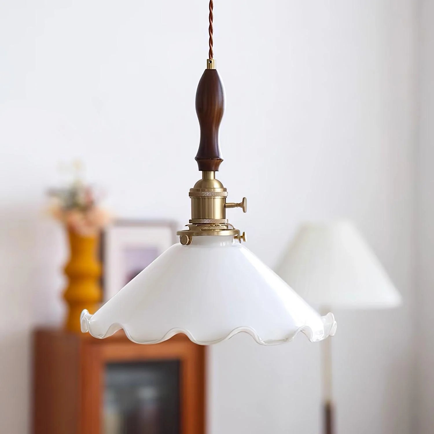 Flower Petals Swag Pendant Lamp - Image 7