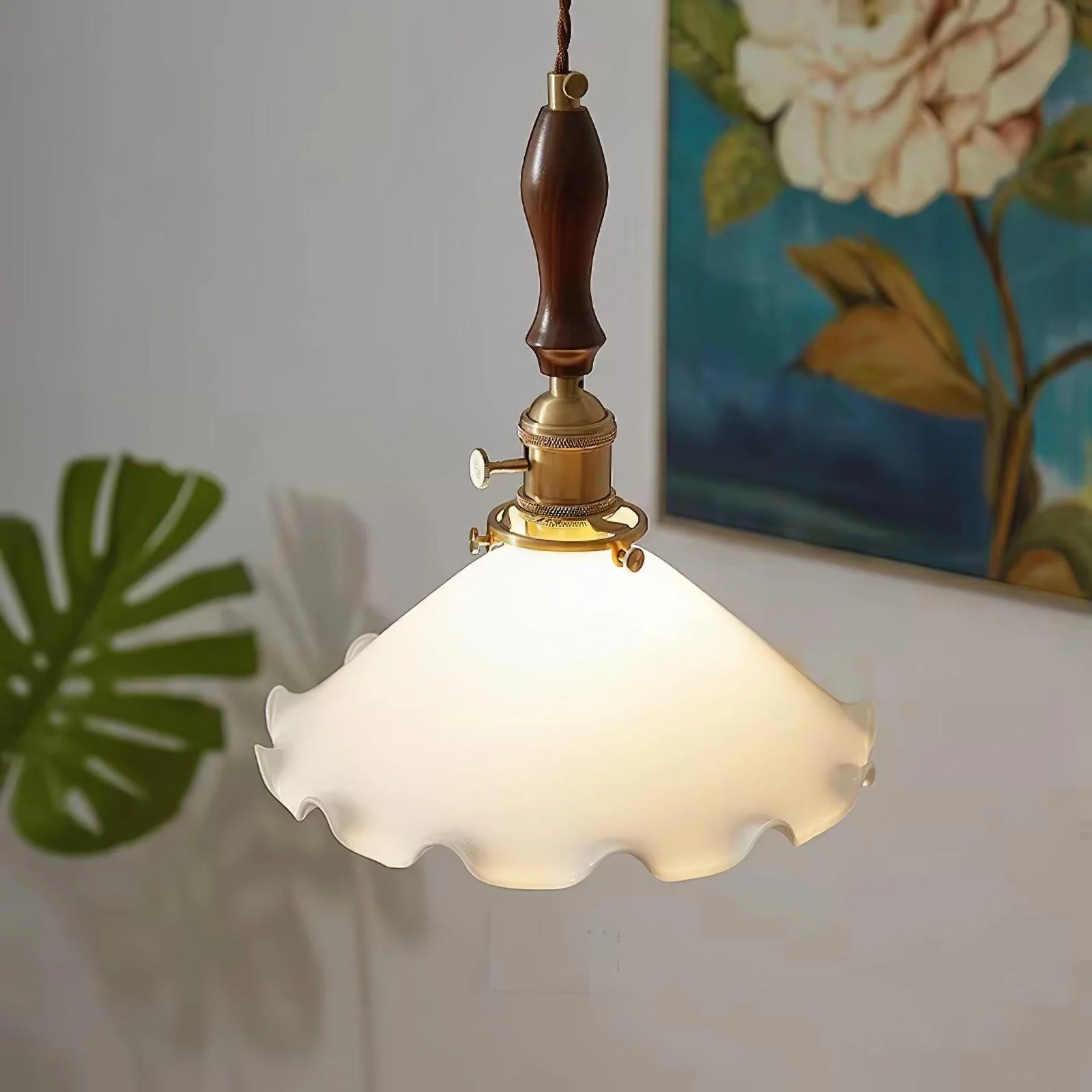 Flower Petals Swag Pendant Lamp - Image 9