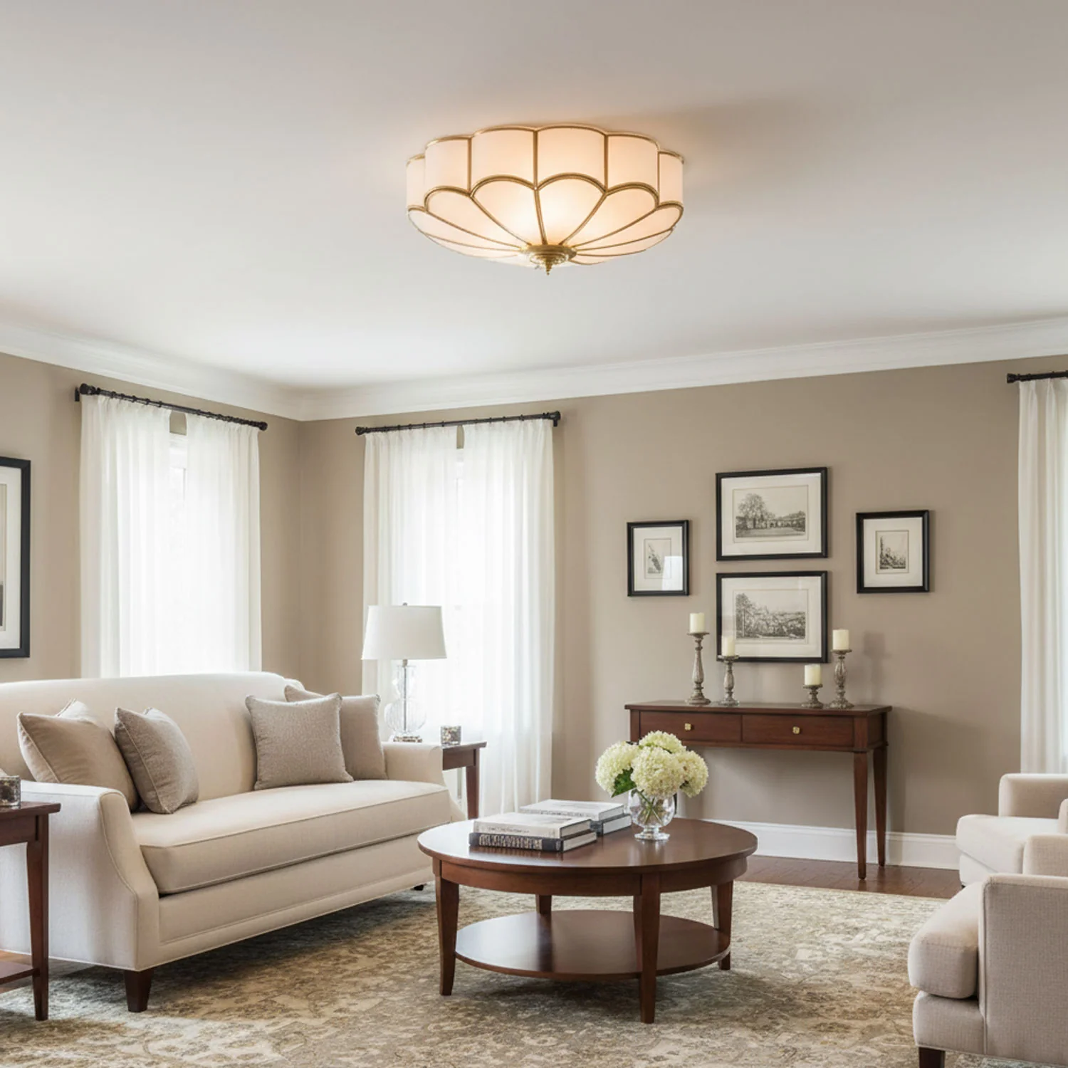 Flower Shape Glass Recessed Ceiling Light - Image 10