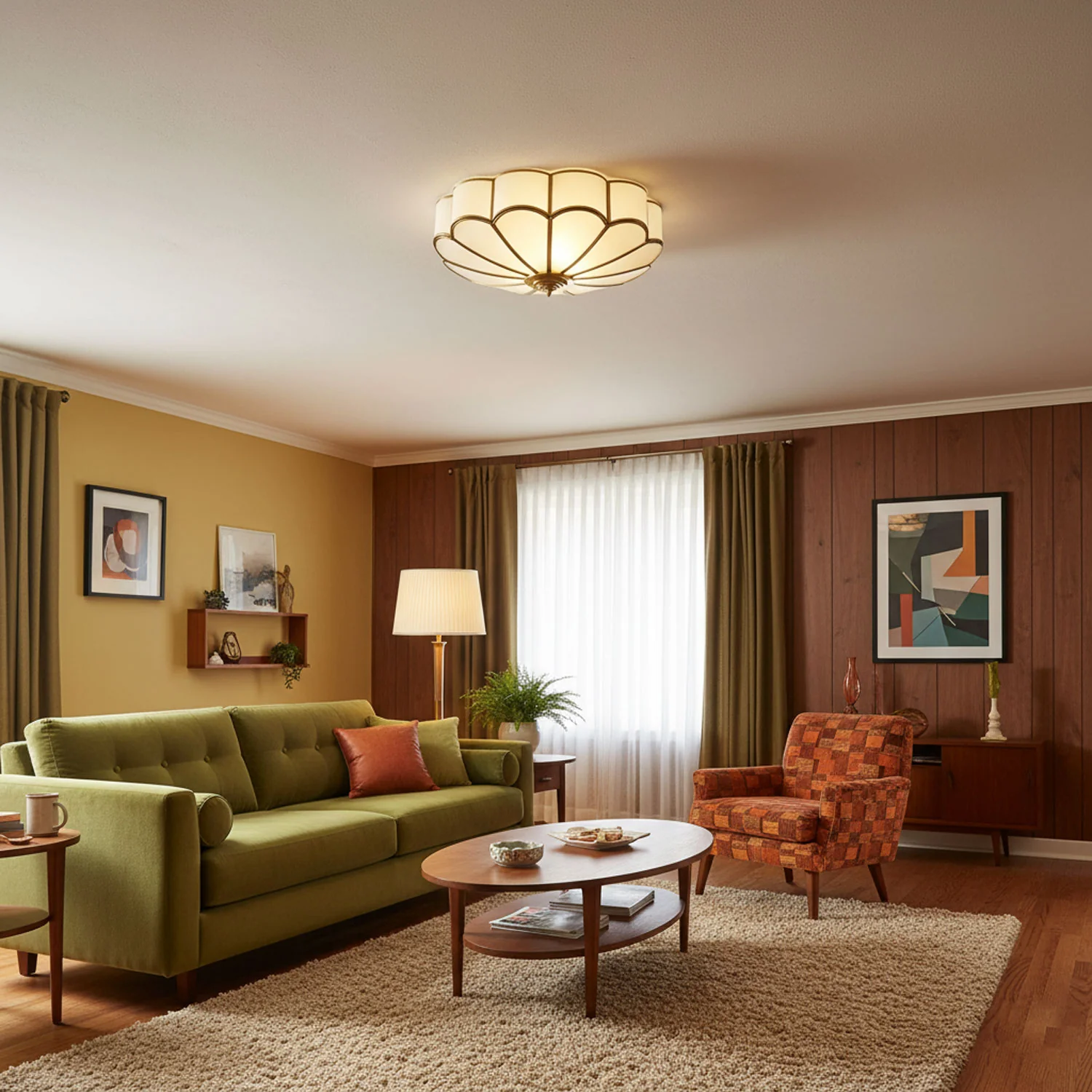 Flower Shape Glass Recessed Ceiling Light - Image 14