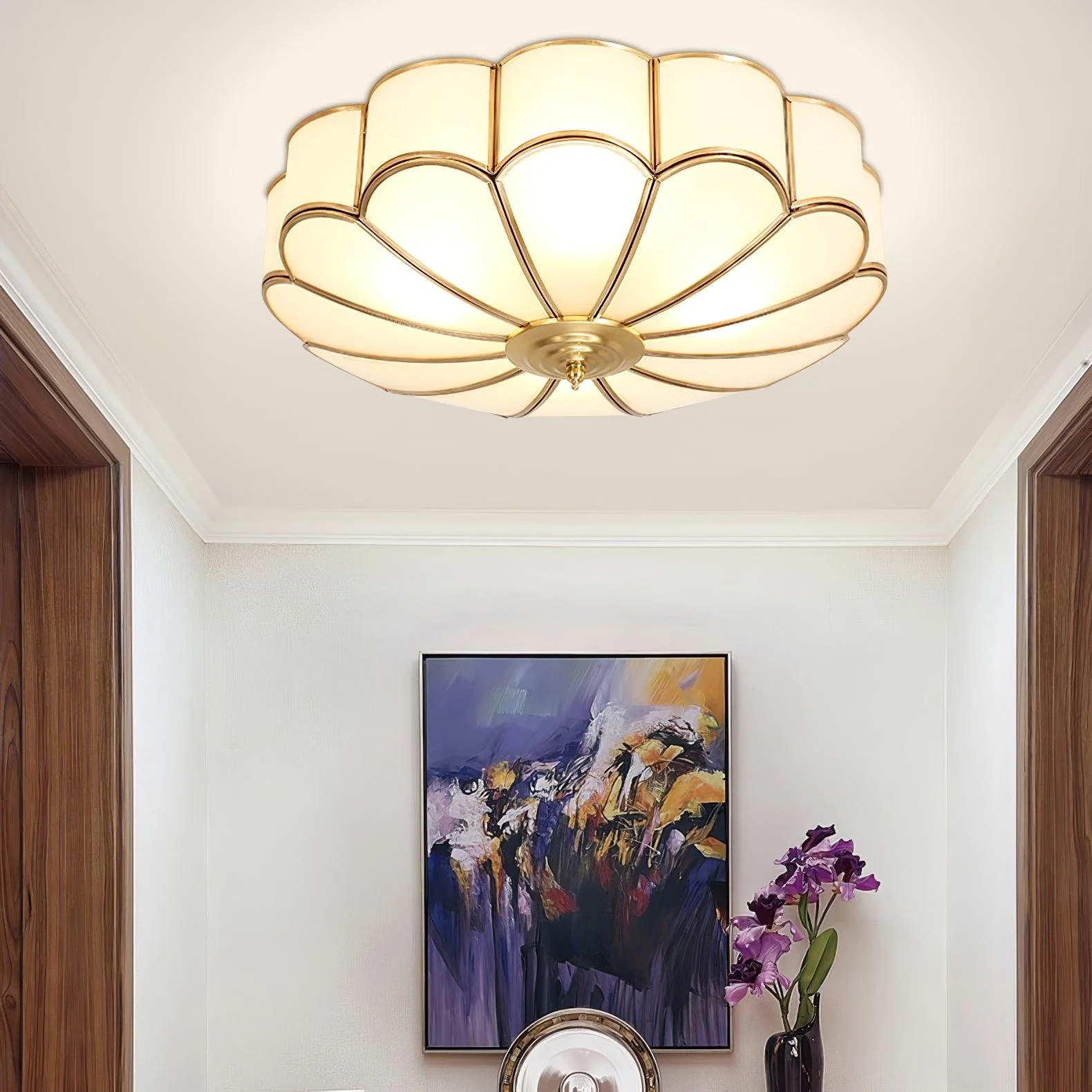 Flower Shape Glass Recessed Ceiling Light - Image 29