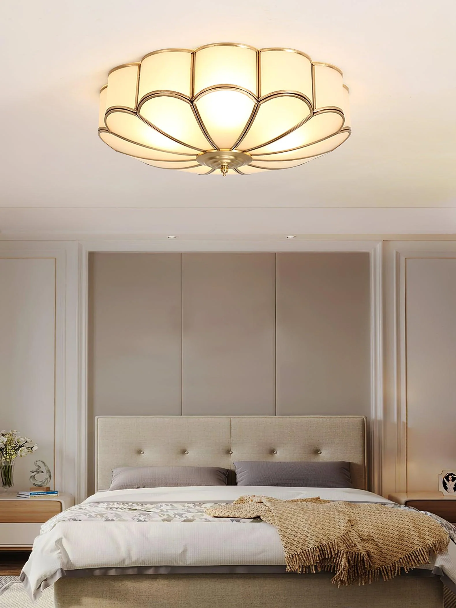 Flower Shape Glass Recessed Ceiling Light - Image 36