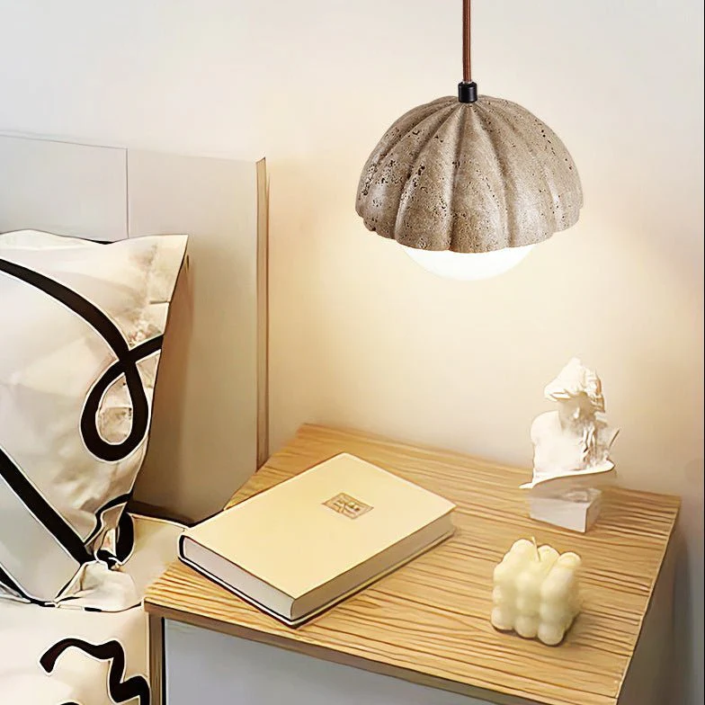 Fluted Orb Pendant Lamp - Image 2