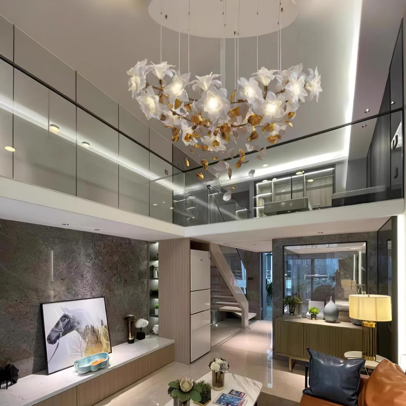 Flying Flowers Fluttering Chandelier - Image 10