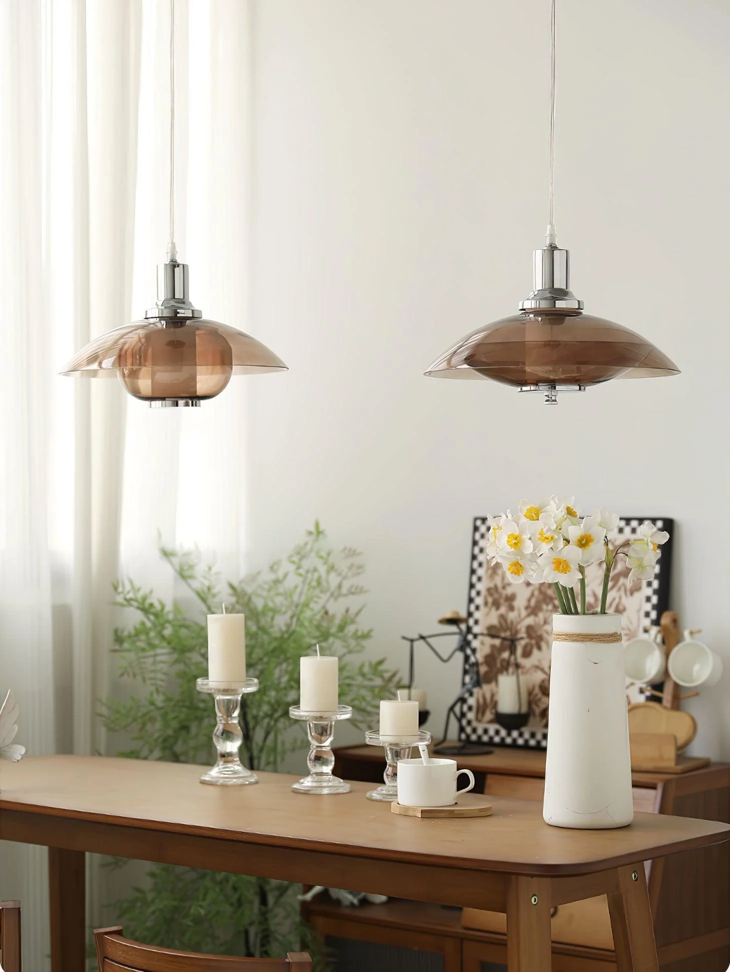 Flying Saucer Chrome Pendant Light - Image 16