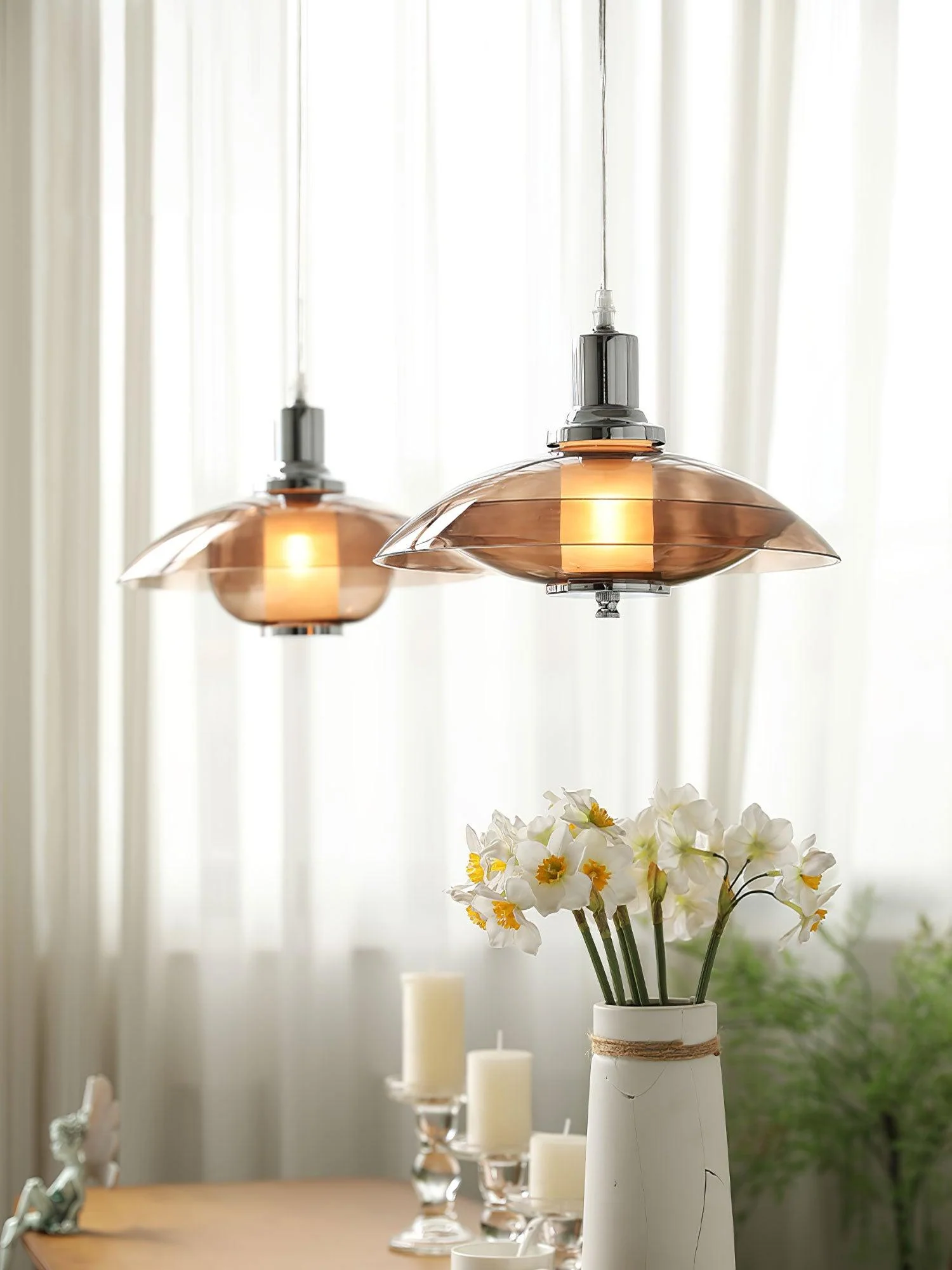 Flying Saucer Chrome Pendant Light - Image 21