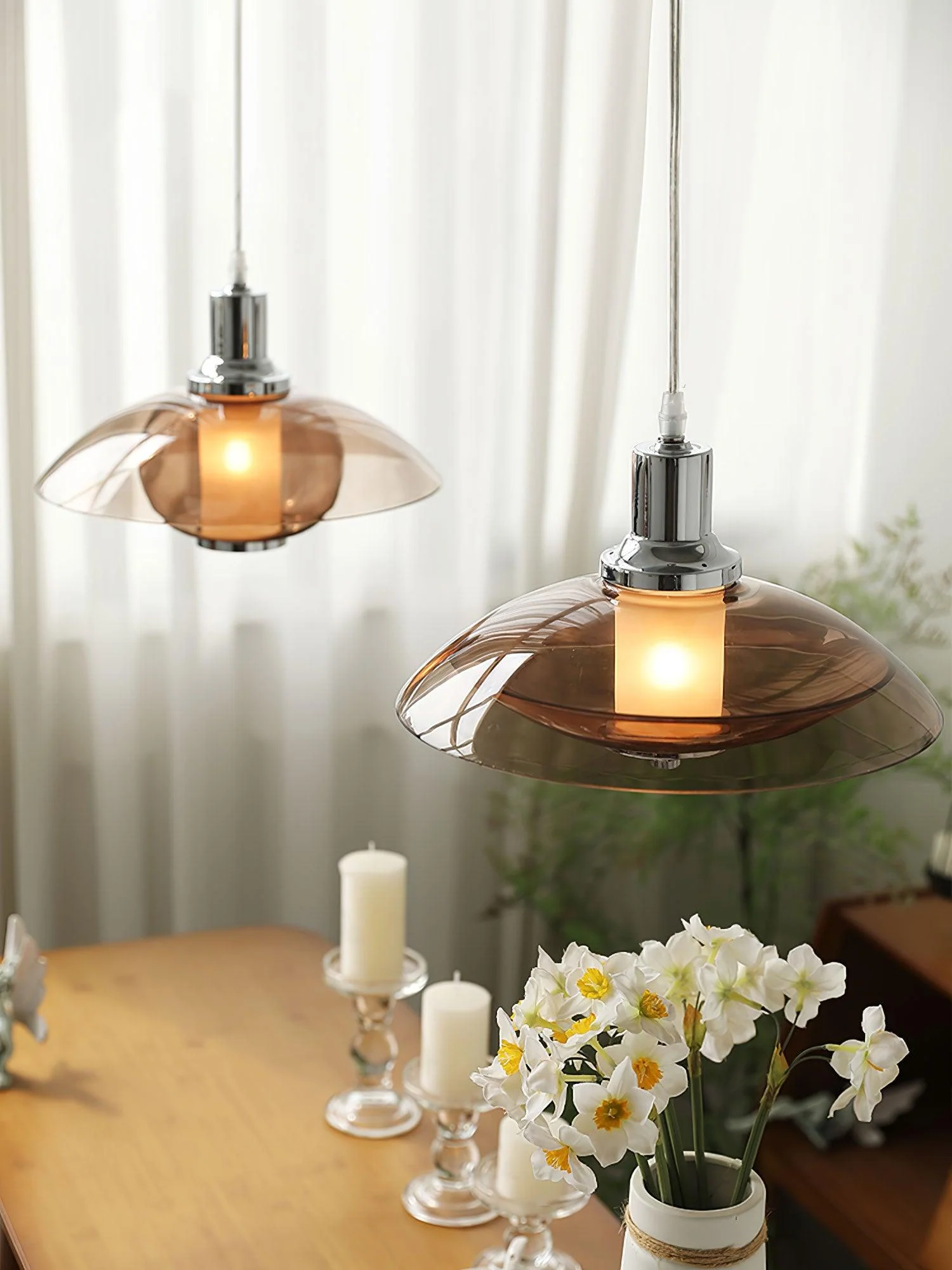 Flying Saucer Chrome Pendant Light - Image 22