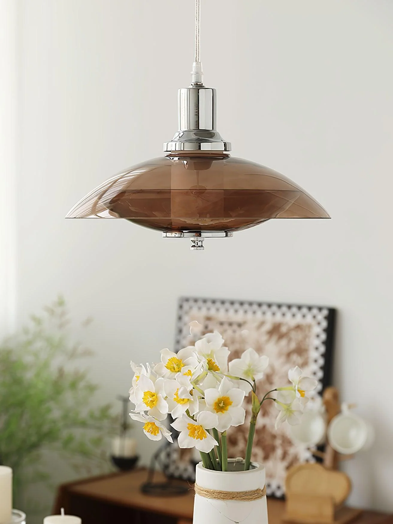 Flying Saucer Chrome Pendant Light - Image 23
