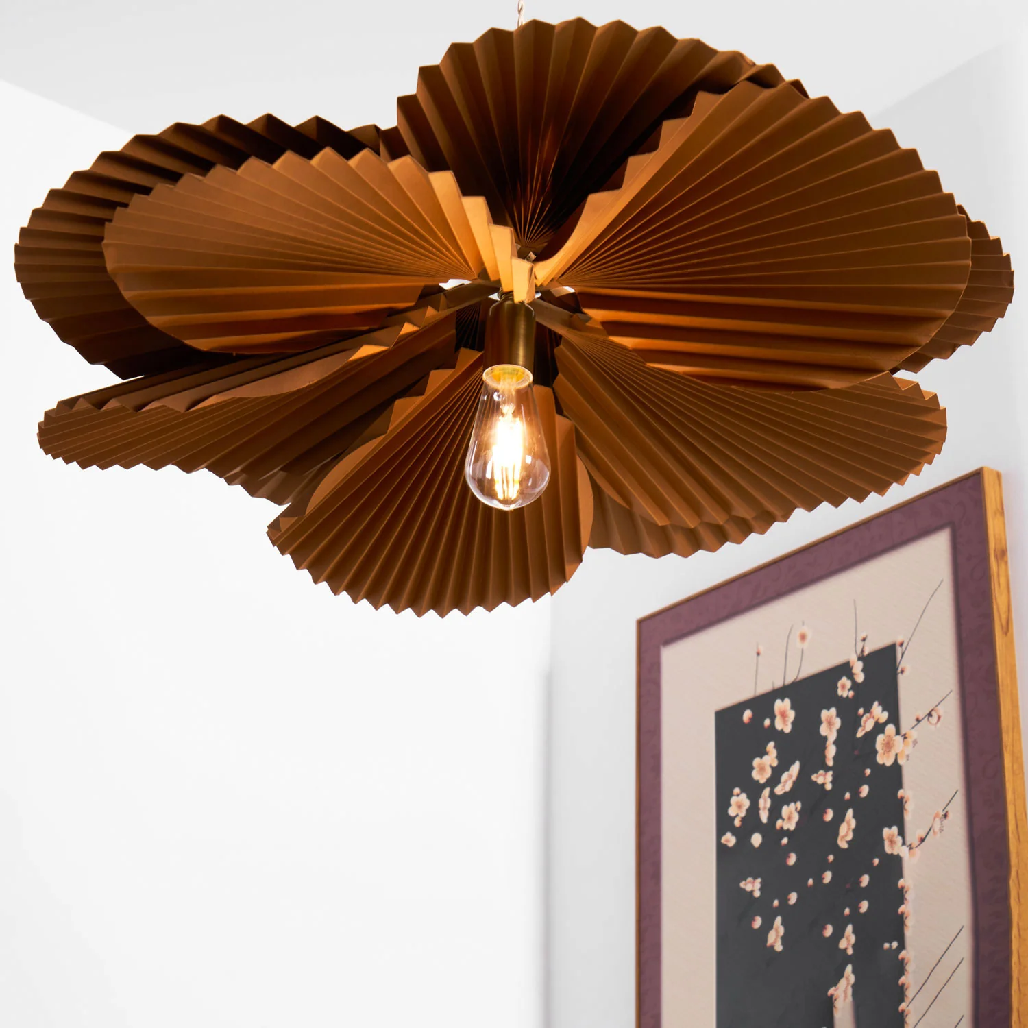Folded Leaf Lotus Pendant Lamp - Image 10