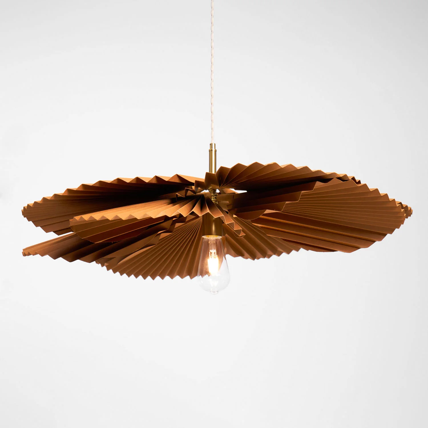 Folded Leaf Lotus Pendant Lamp - Image 11