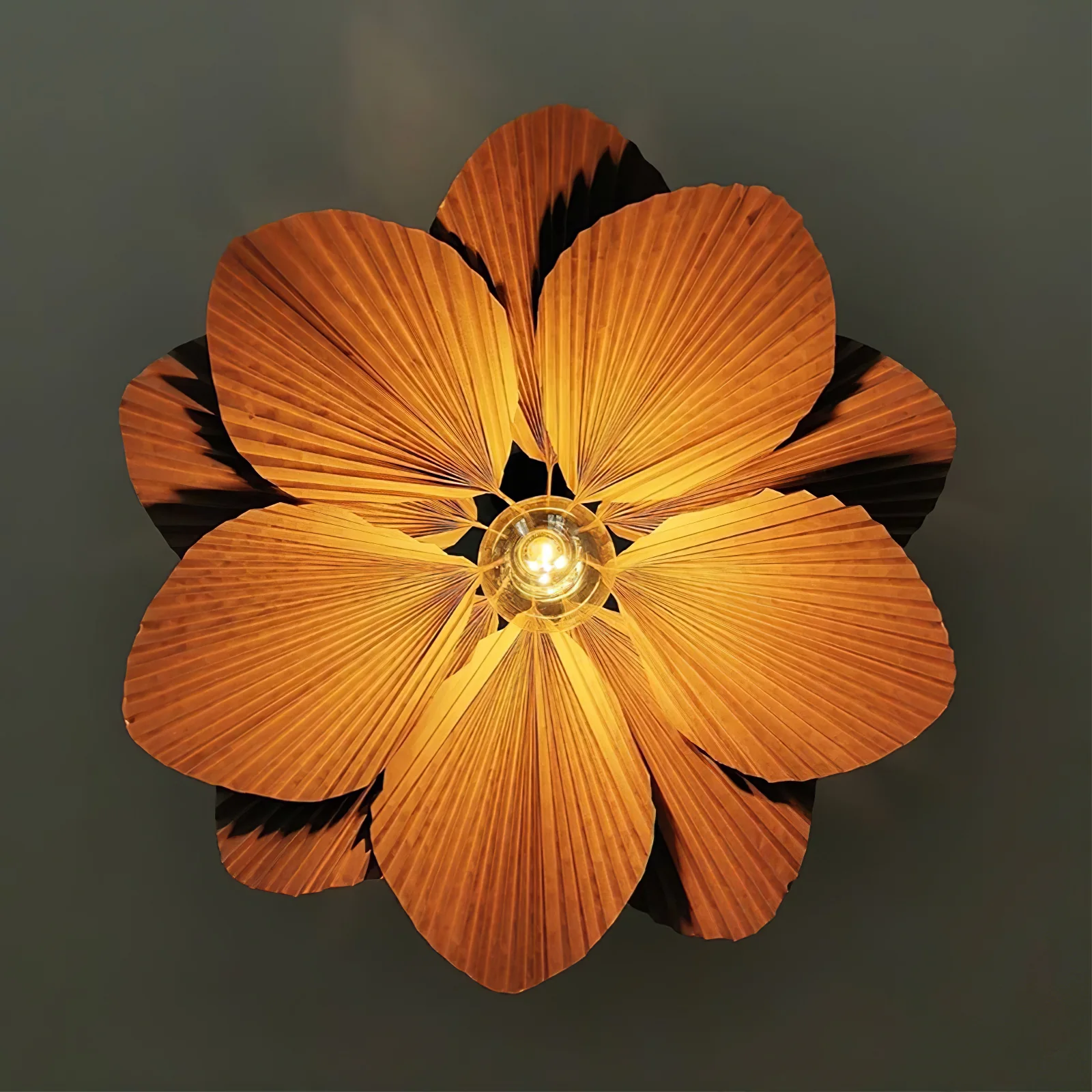 Folded Leaf Lotus Pendant Lamp - Image 26